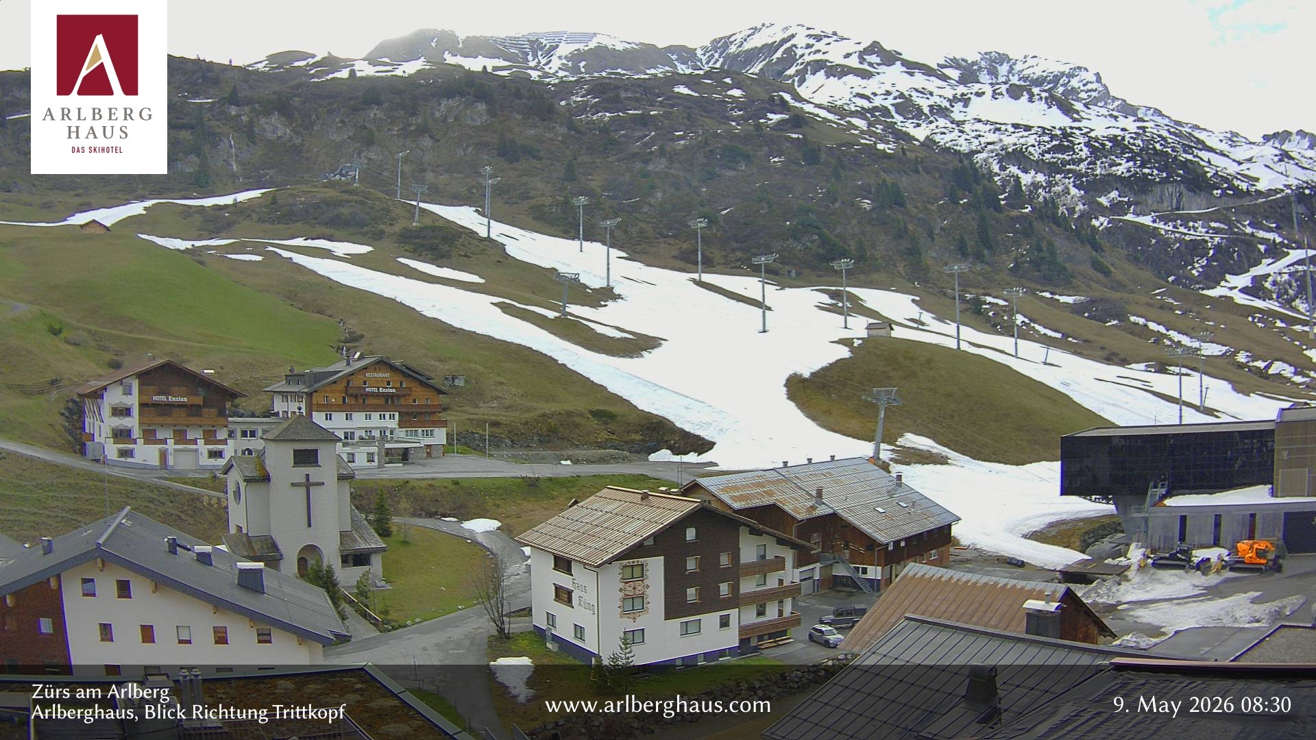 Archiv Foto Webcam Zürs: Hotel Arlberghaus