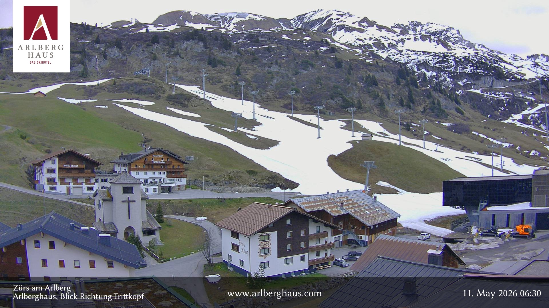 Archiv Foto Webcam Zürs: Hotel Arlberghaus