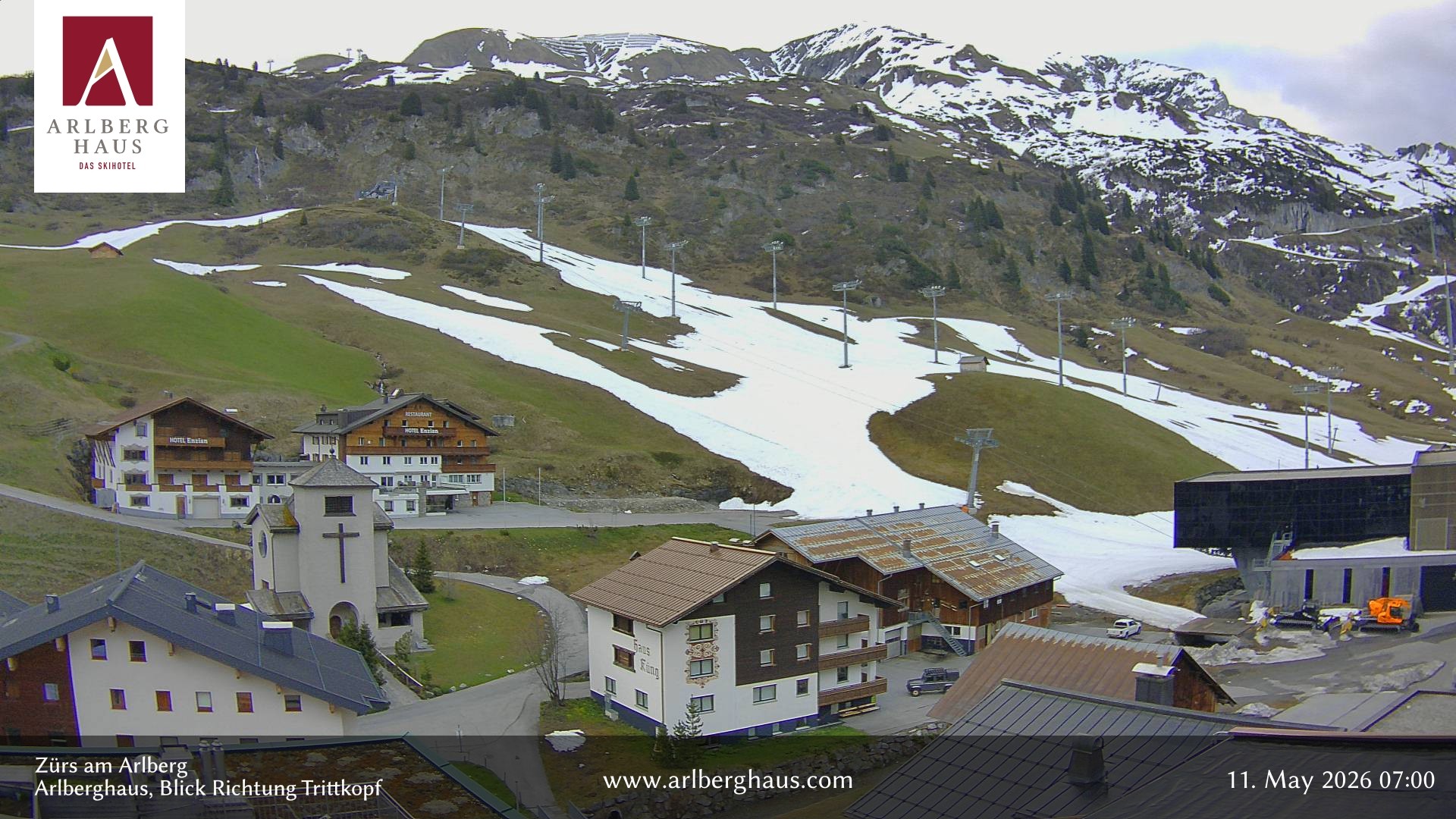 Archiv Foto Webcam Zürs: Hotel Arlberghaus