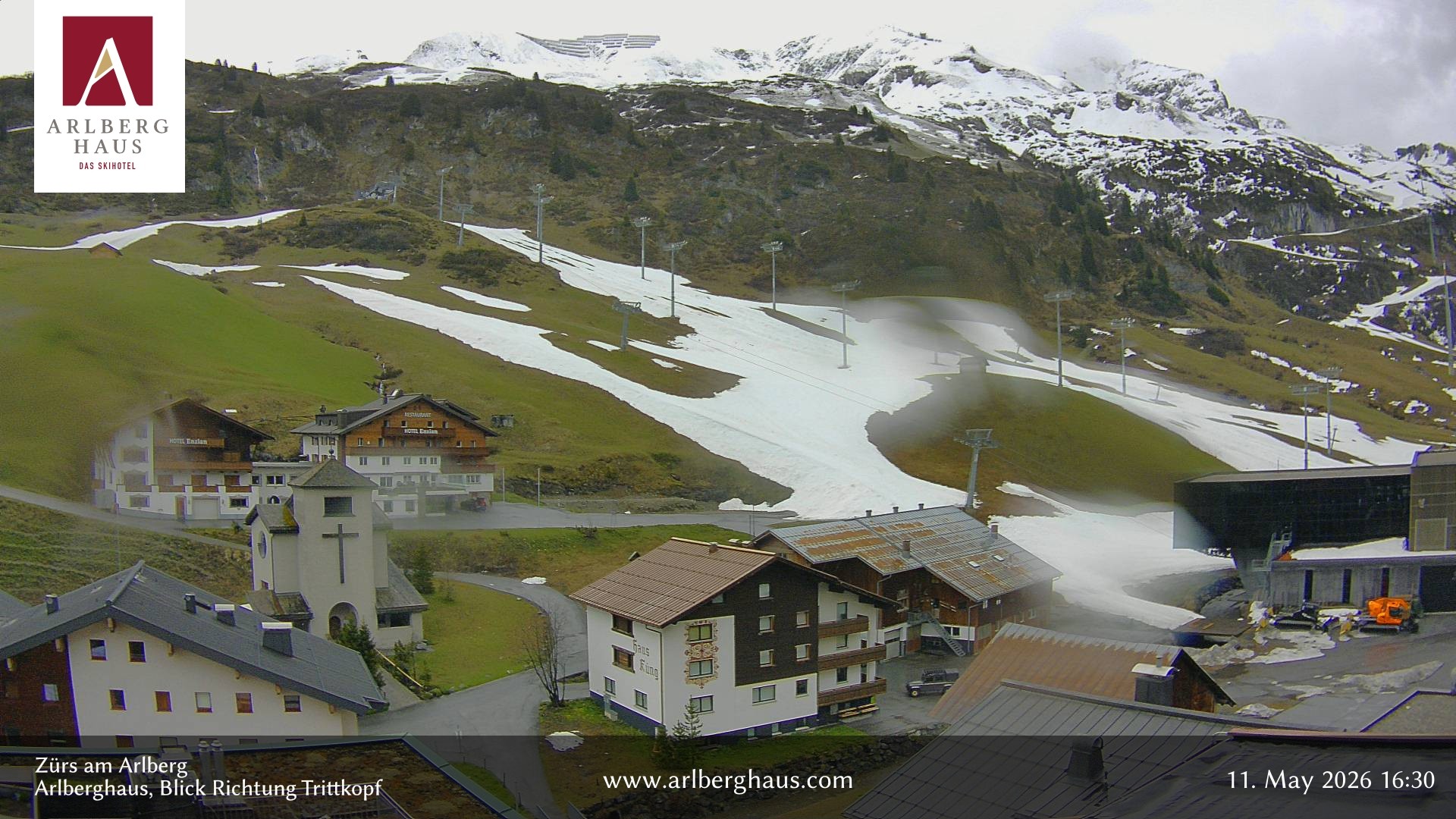 Archiv Foto Webcam Zürs: Hotel Arlberghaus