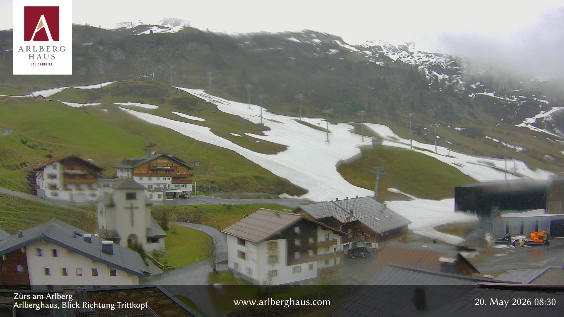 Archiv Foto Webcam Zürs: Hotel Arlberghaus