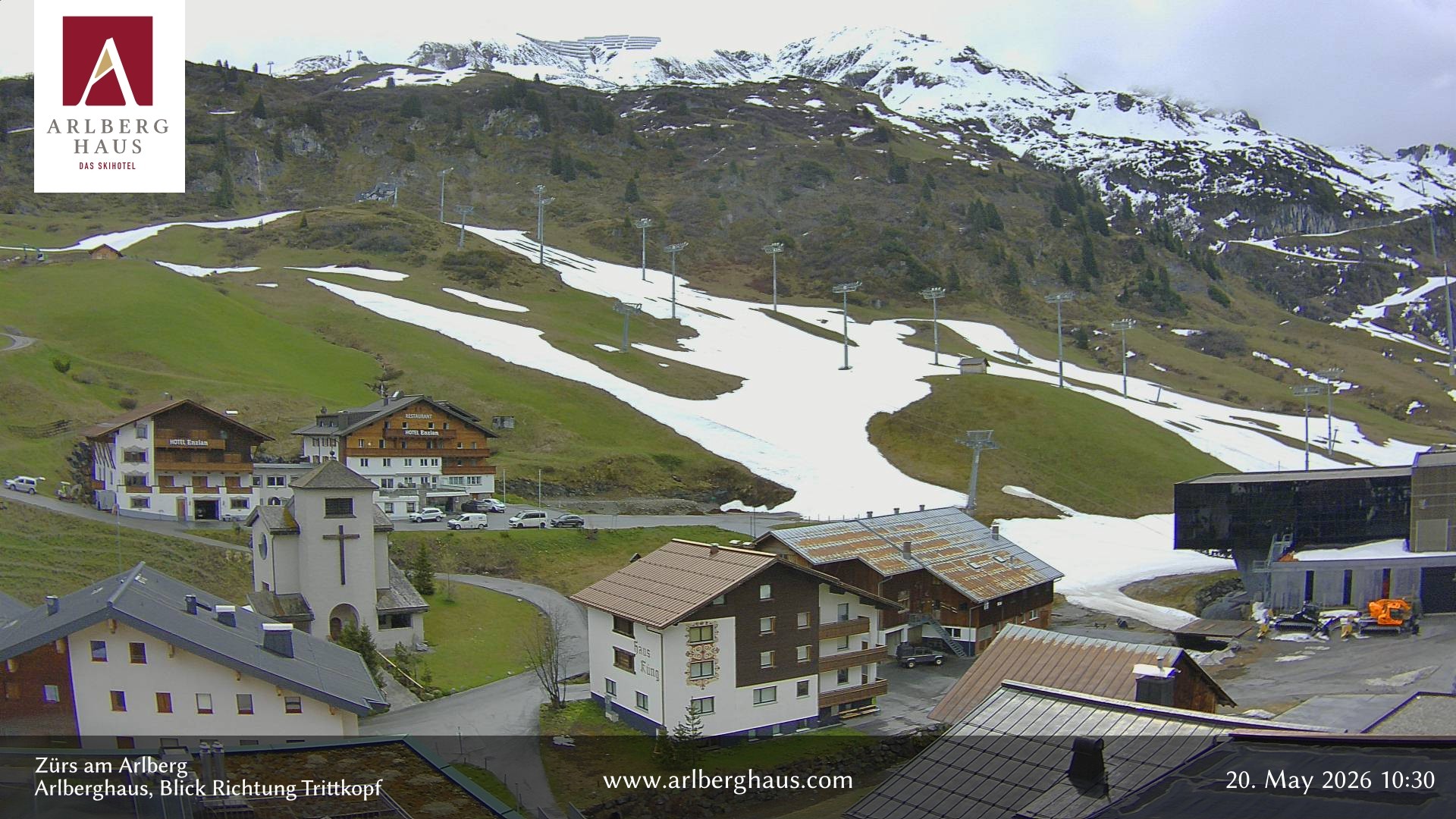 Archiv Foto Webcam Zürs: Hotel Arlberghaus