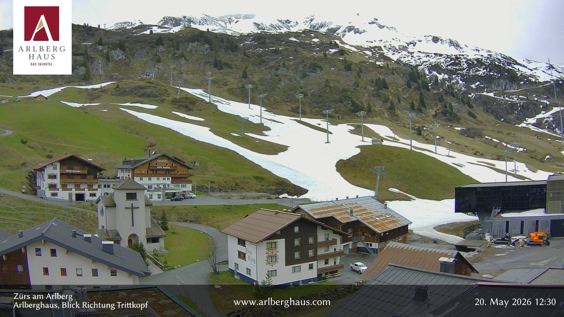 Archiv Foto Webcam Zürs: Hotel Arlberghaus