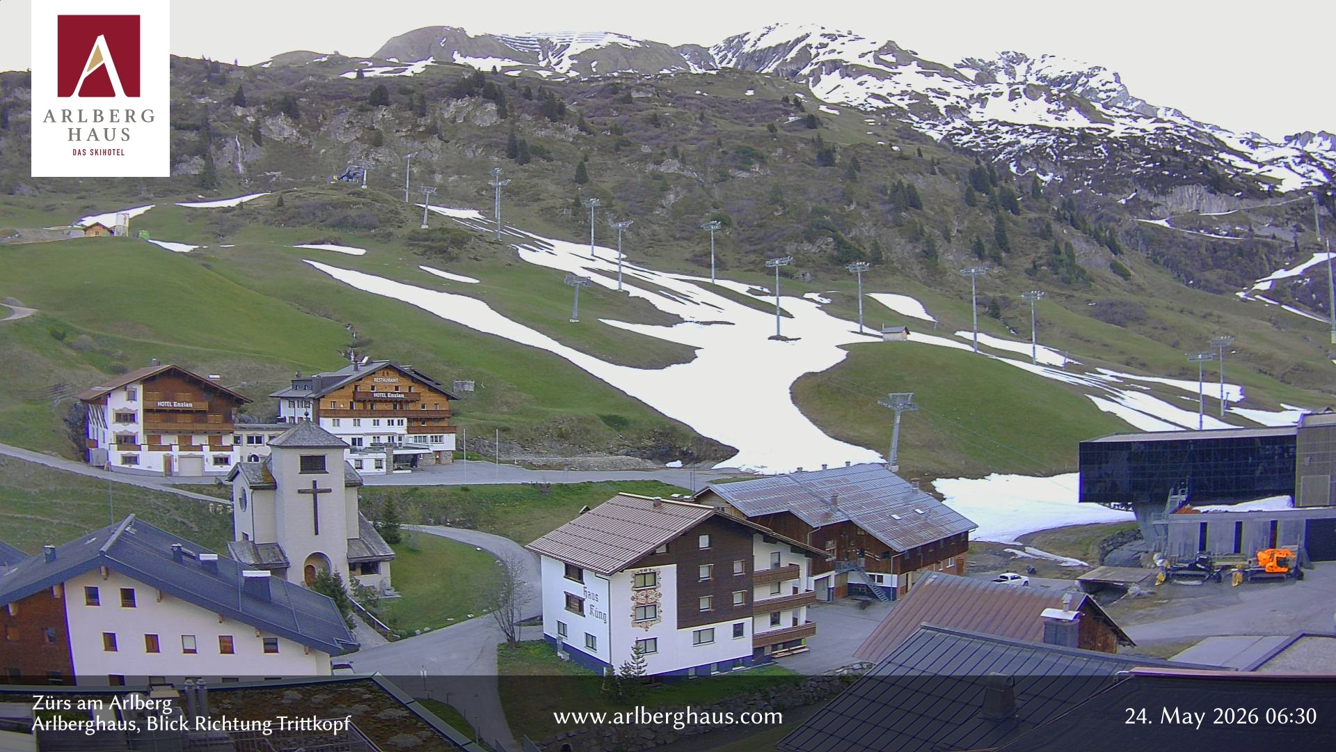 Archiv Foto Webcam Zürs: Hotel Arlberghaus