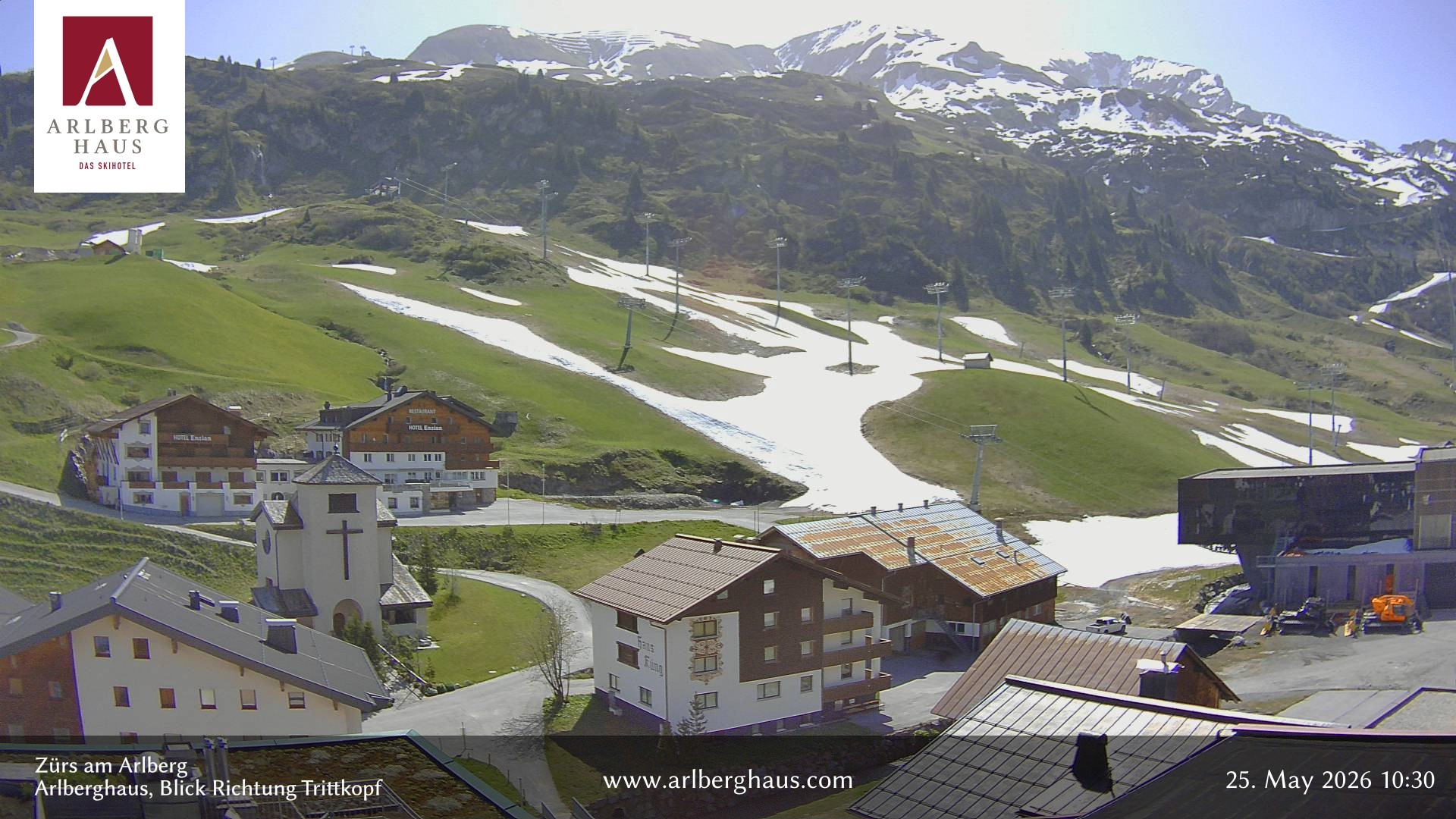 Archiv Foto Webcam Zürs: Hotel Arlberghaus