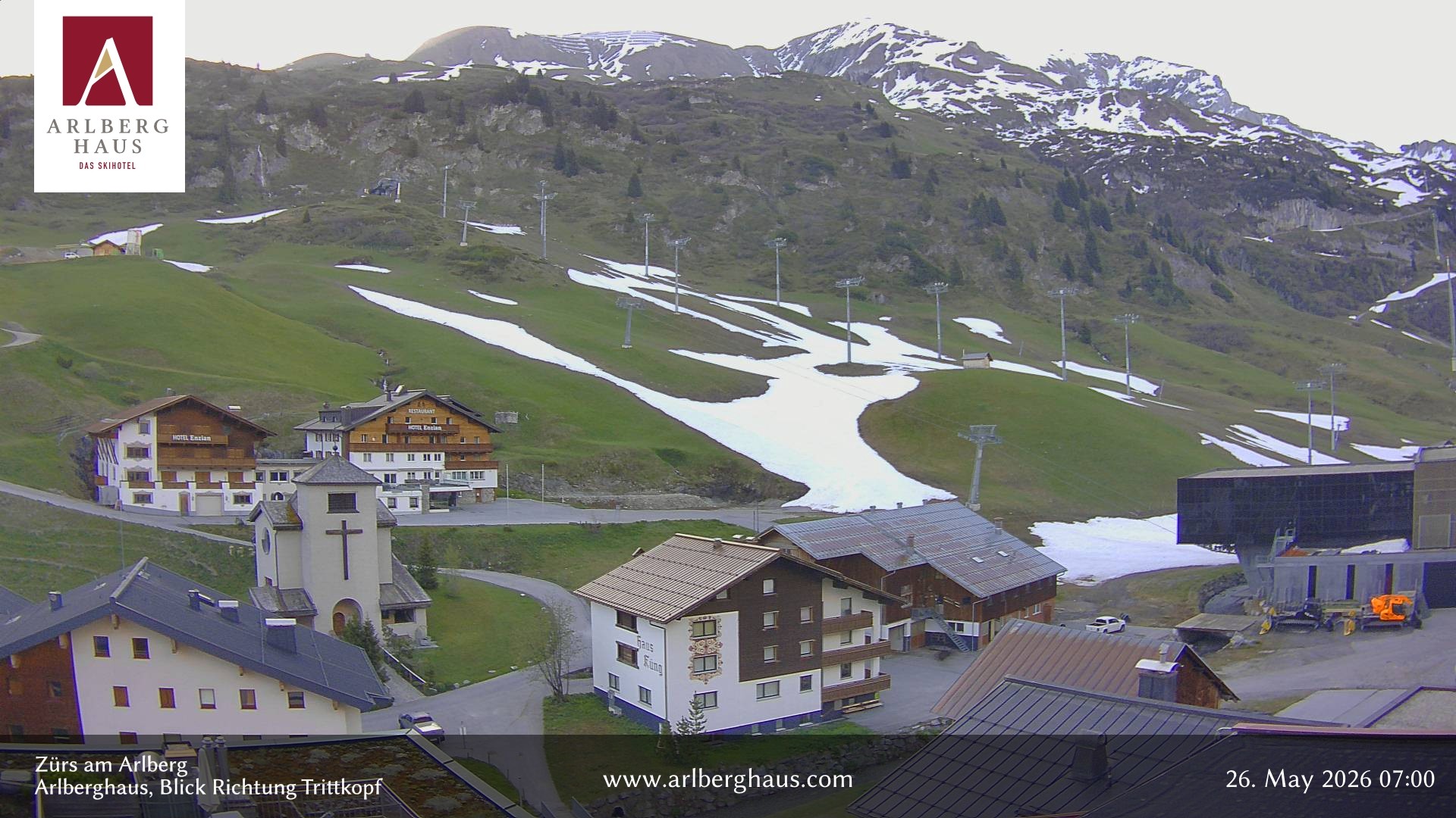 Archiv Foto Webcam Zürs: Hotel Arlberghaus