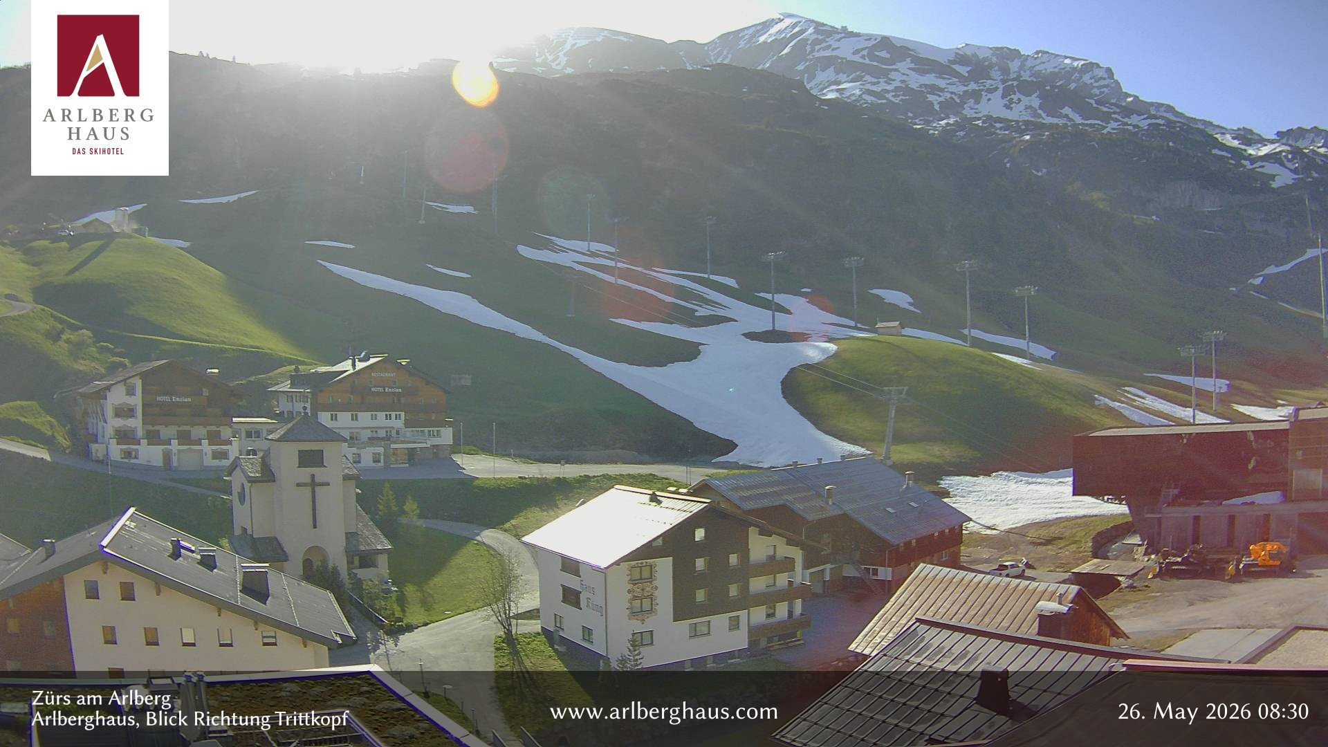 Archiv Foto Webcam Zürs: Hotel Arlberghaus