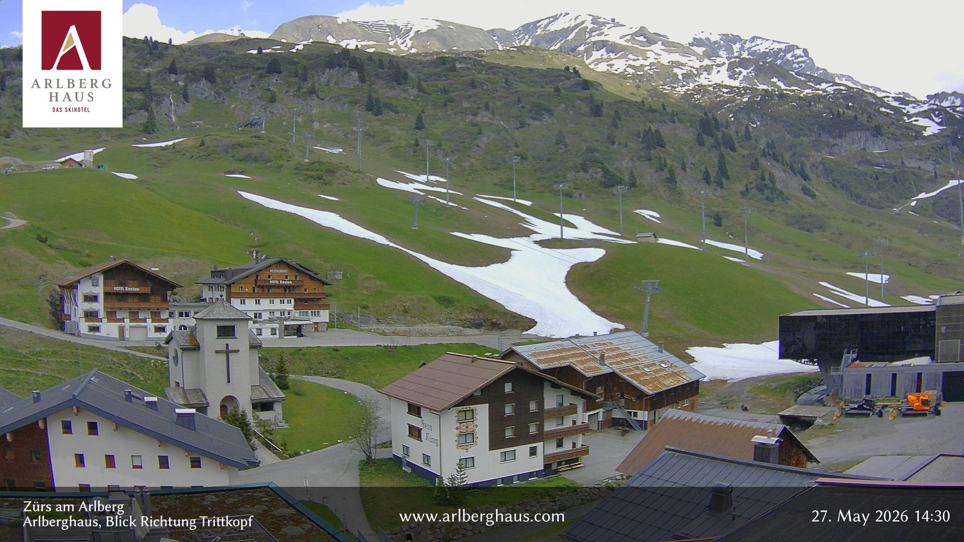 Archiv Foto Webcam Zürs: Hotel Arlberghaus