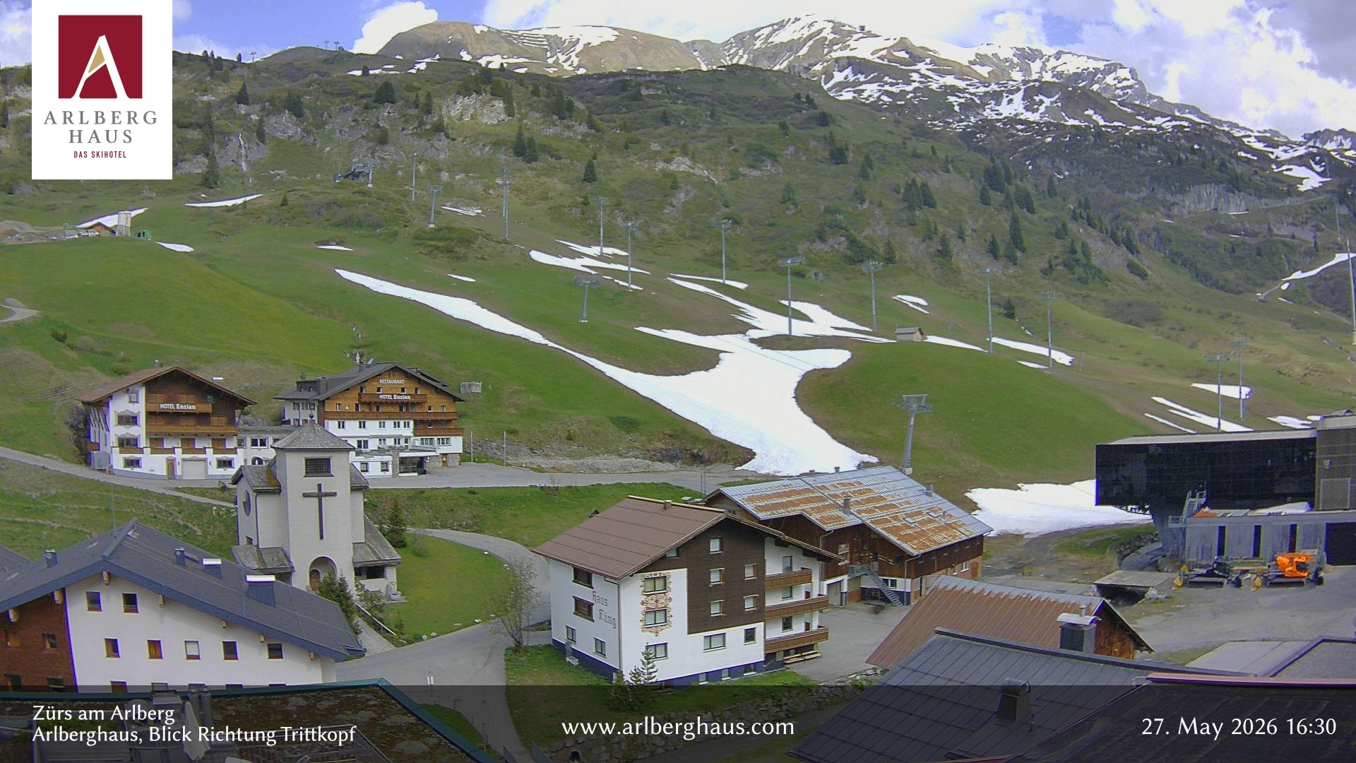 Archiv Foto Webcam Zürs: Hotel Arlberghaus