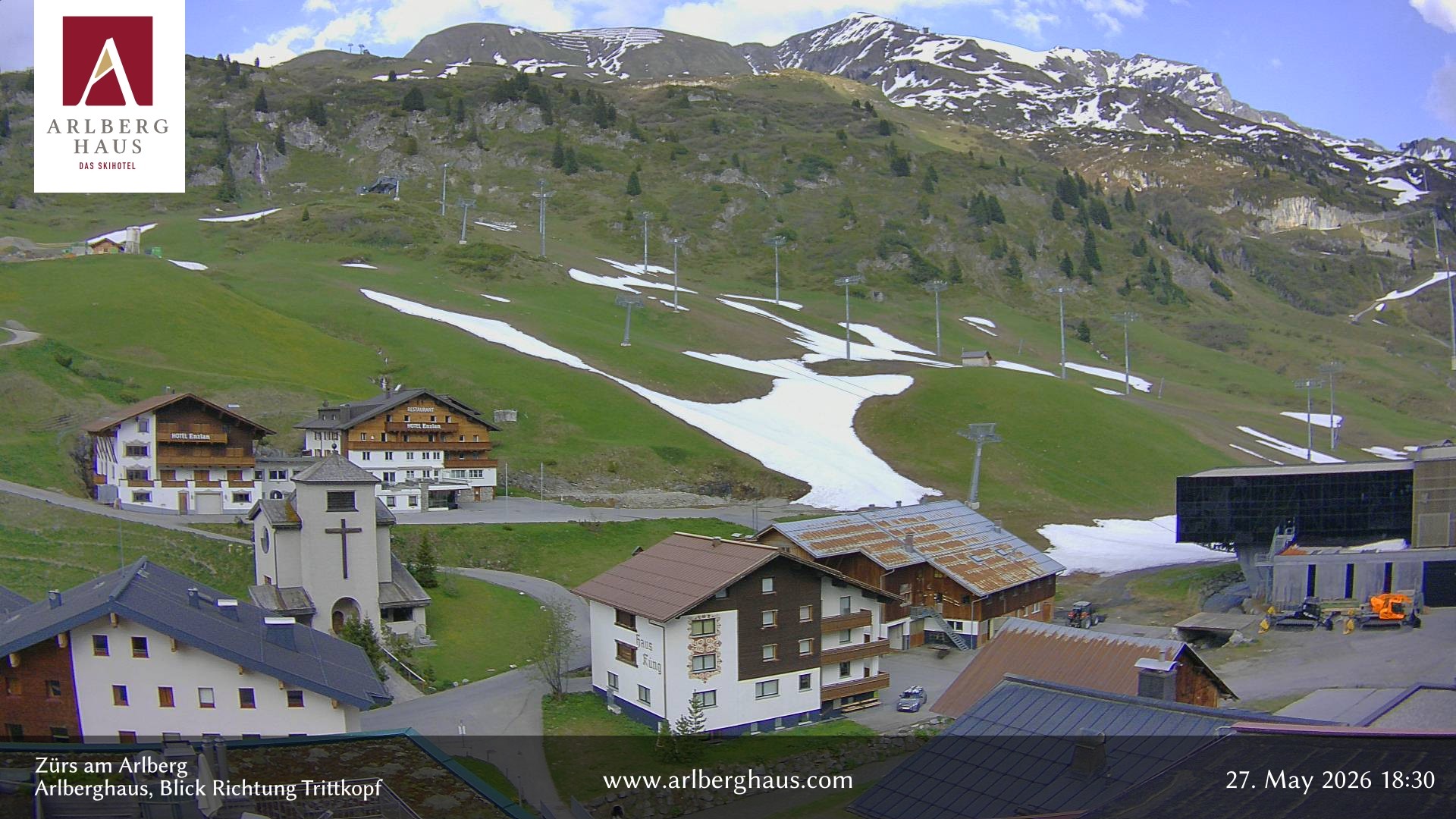 Archiv Foto Webcam Zürs: Hotel Arlberghaus