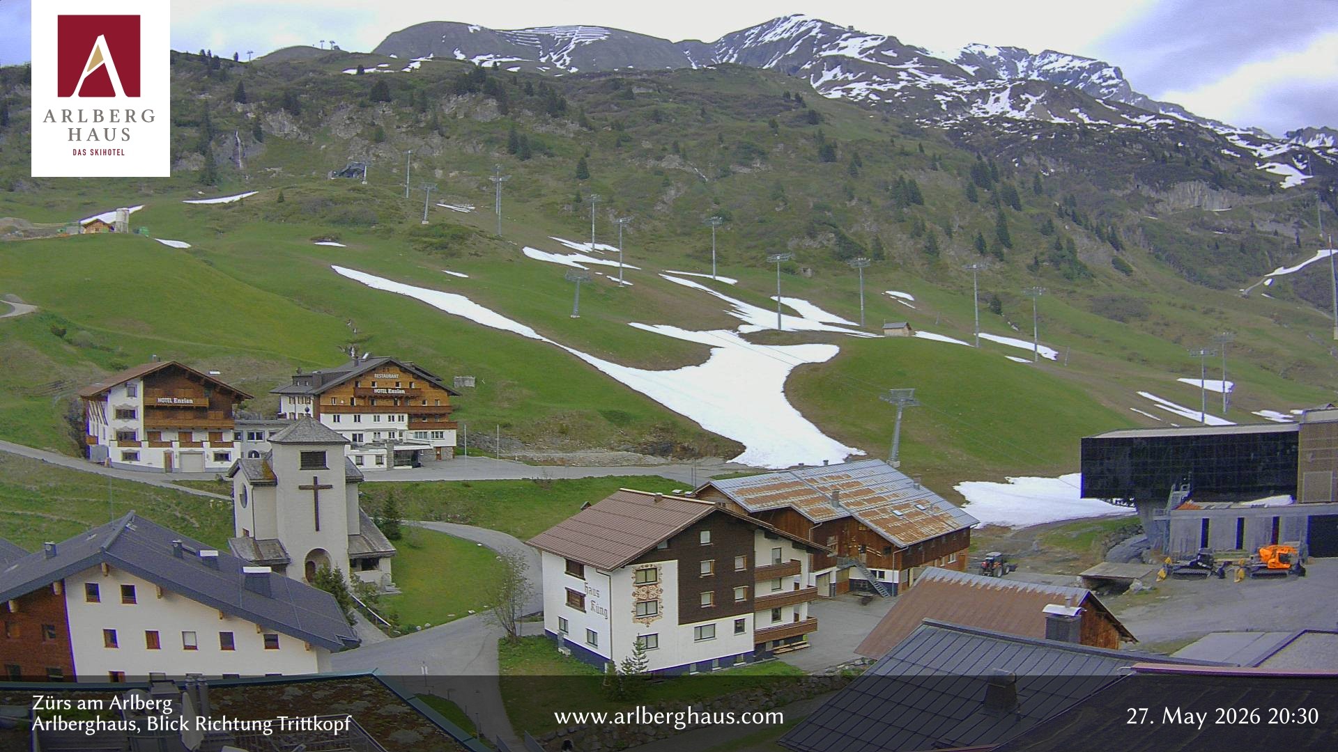 Archiv Foto Webcam Zürs: Hotel Arlberghaus