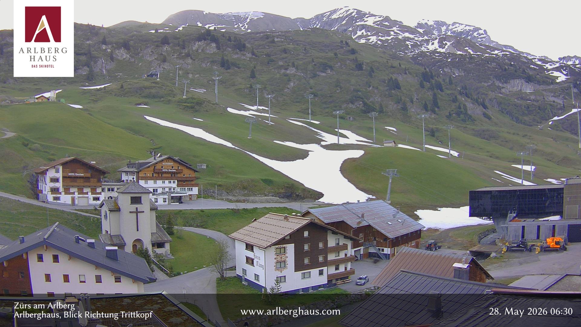 Archiv Foto Webcam Zürs: Hotel Arlberghaus