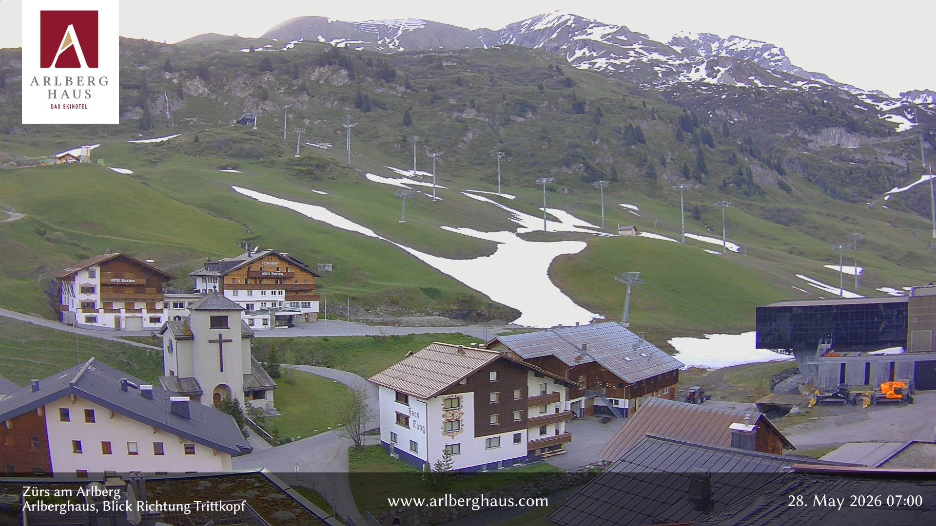 Archiv Foto Webcam Zürs: Hotel Arlberghaus