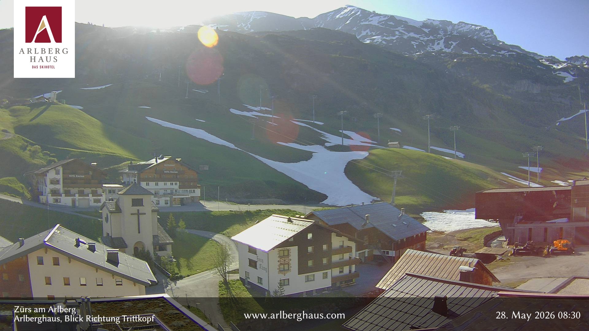 Archiv Foto Webcam Zürs: Hotel Arlberghaus