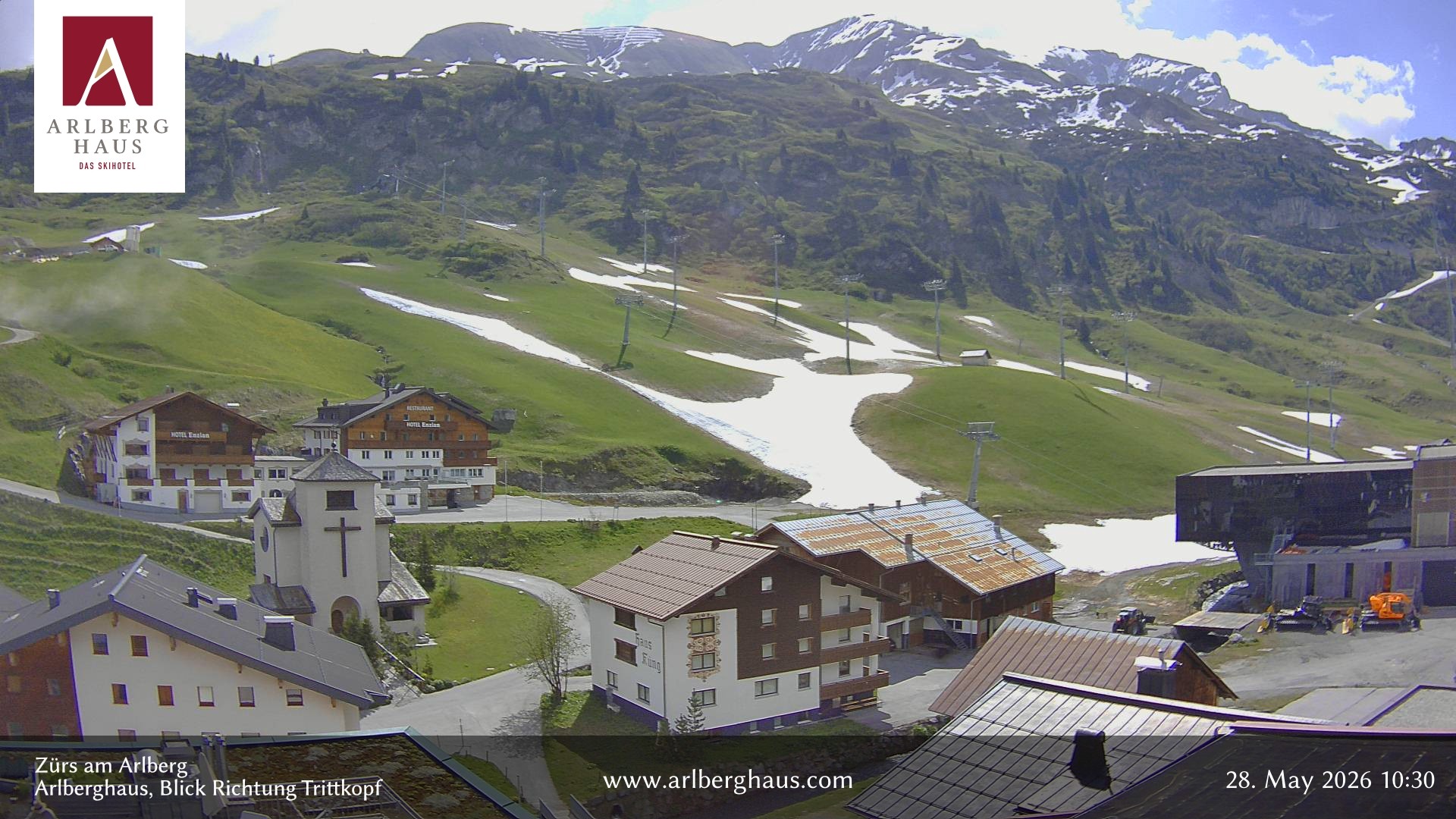 Archiv Foto Webcam Zürs: Hotel Arlberghaus