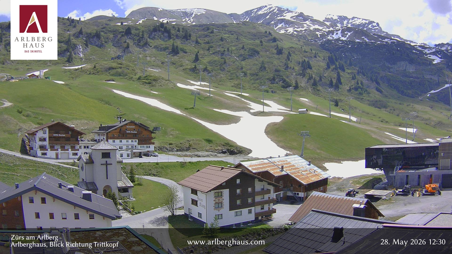 Archiv Foto Webcam Zürs: Hotel Arlberghaus