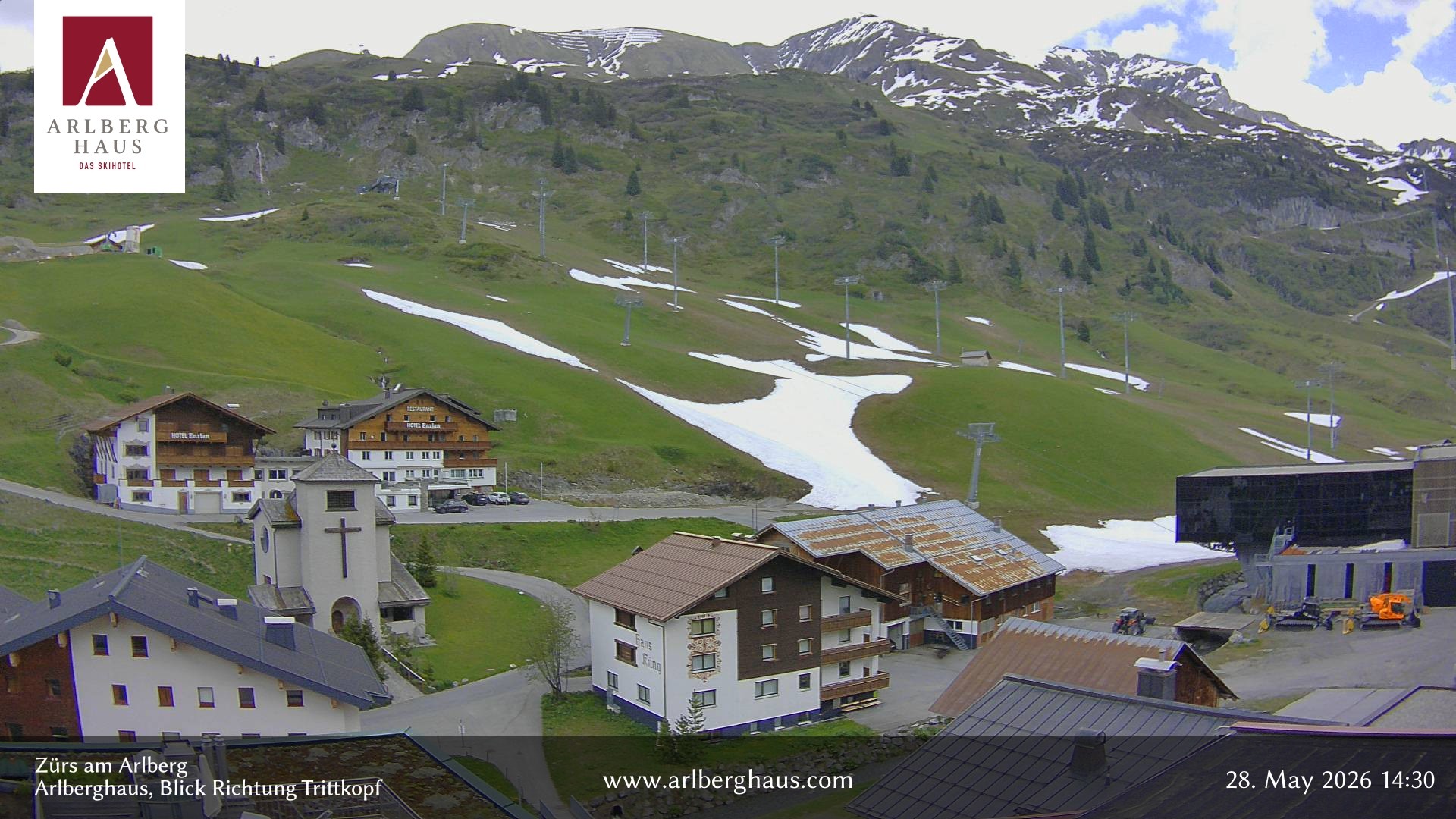 Archiv Foto Webcam Zürs: Hotel Arlberghaus