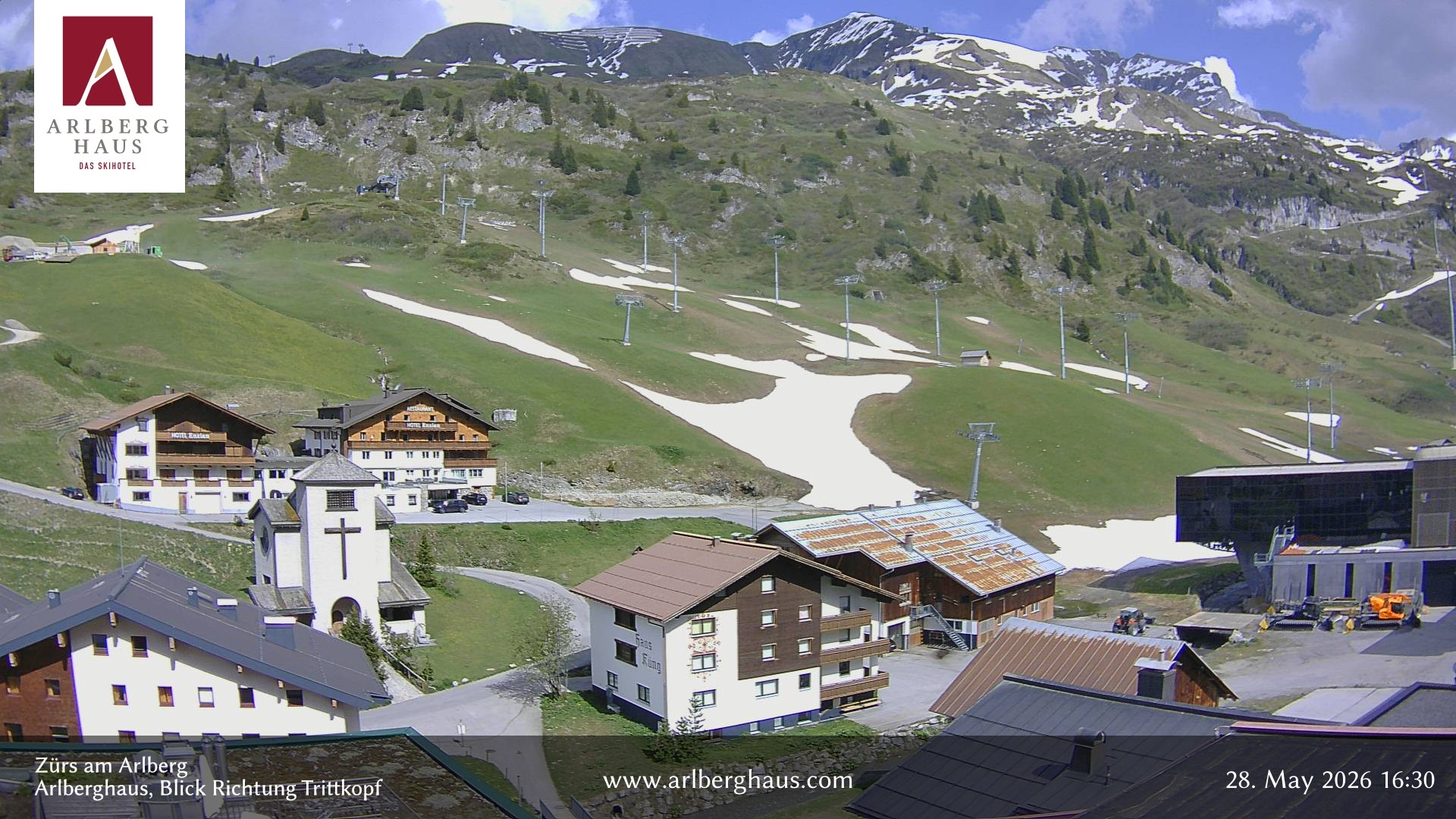 Archiv Foto Webcam Zürs: Hotel Arlberghaus
