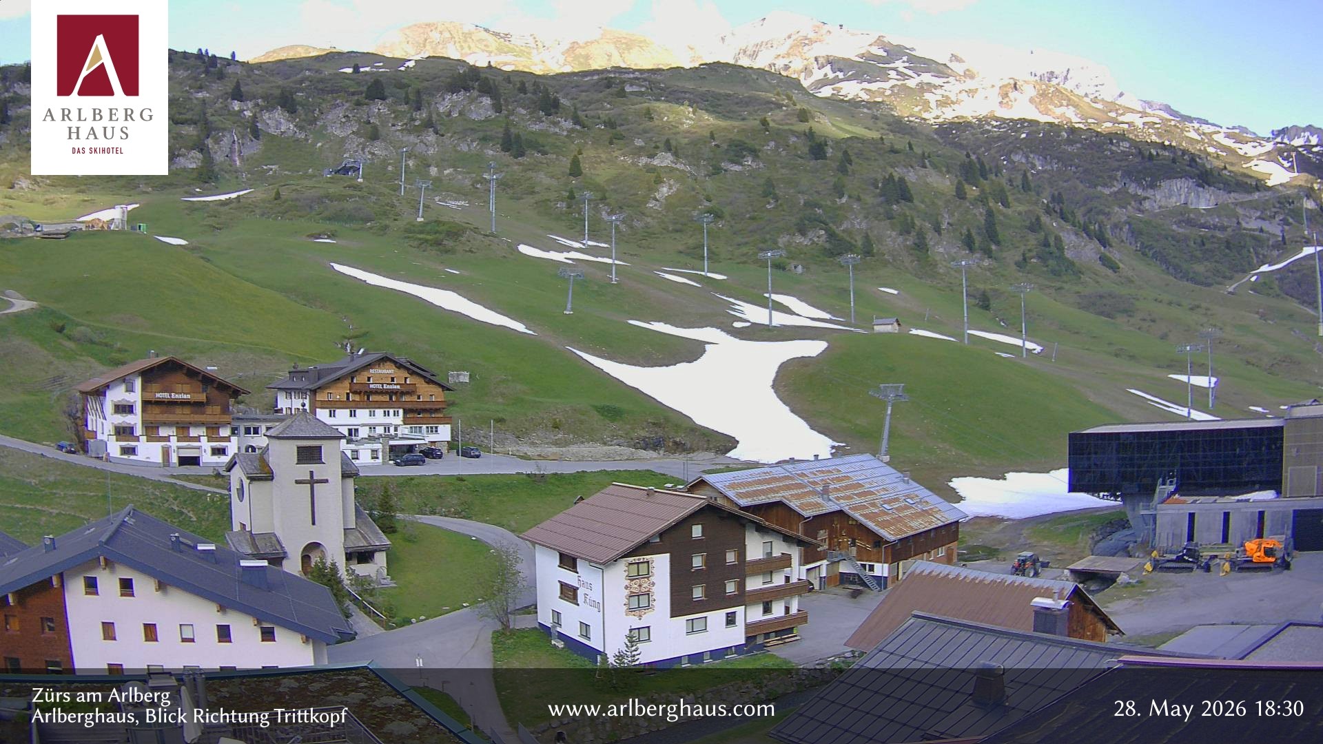 Archiv Foto Webcam Zürs: Hotel Arlberghaus