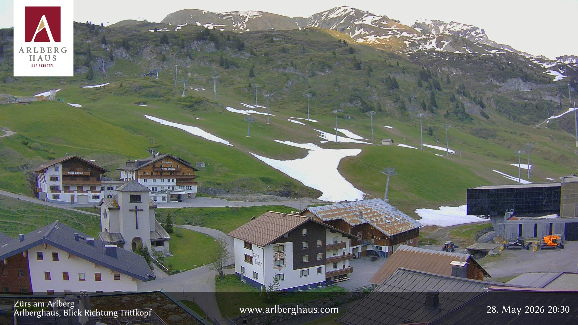 Archiv Foto Webcam Zürs: Hotel Arlberghaus