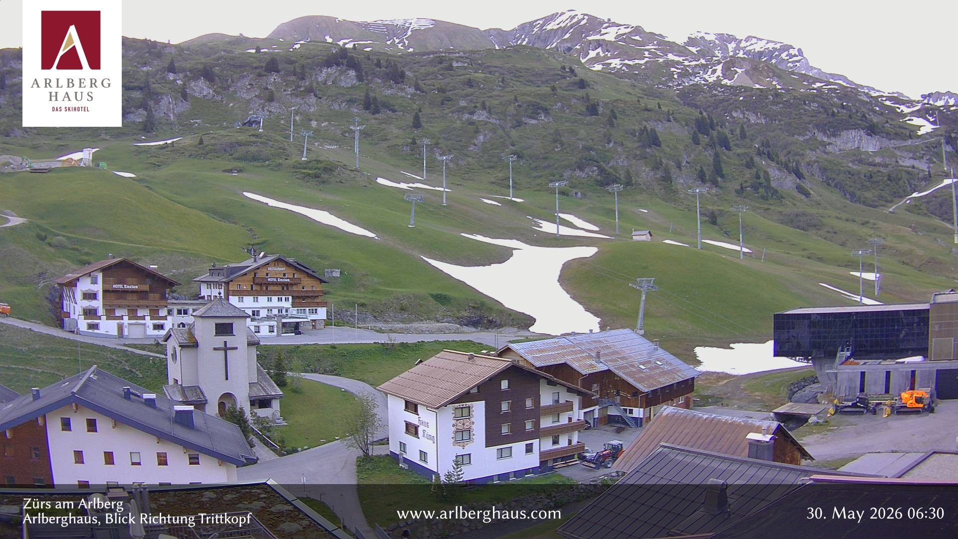 Archived image Webcam Arlberghaus at Zuers