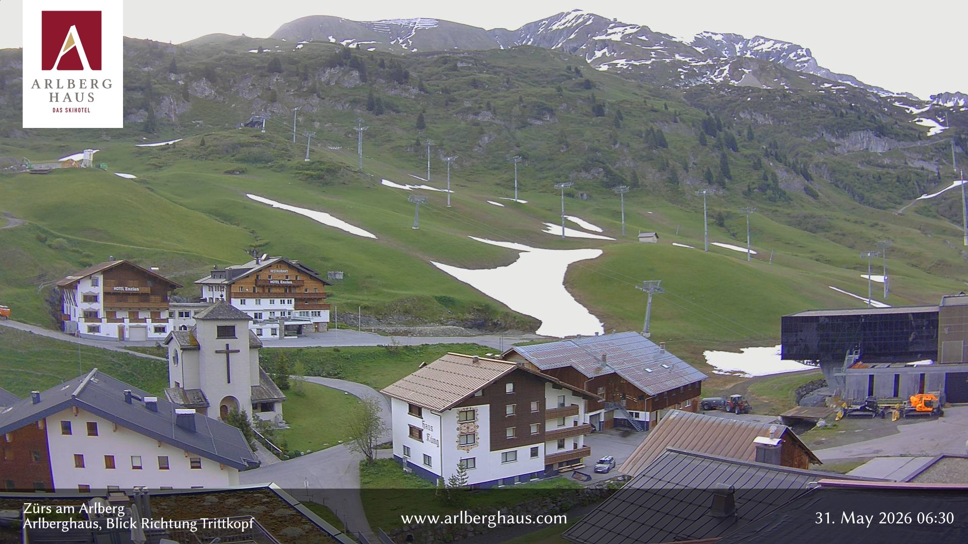 Archiv Foto Webcam Zürs: Hotel Arlberghaus
