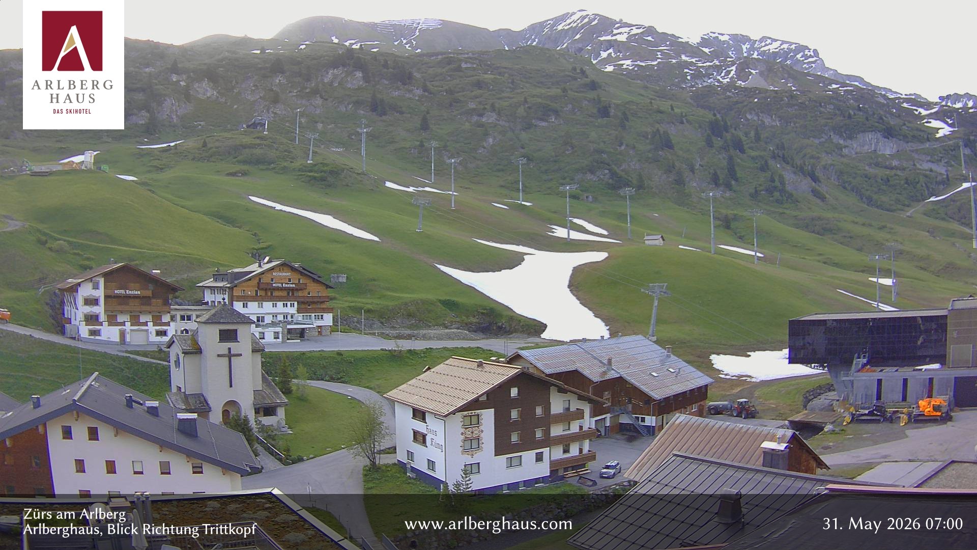 Archiv Foto Webcam Zürs: Hotel Arlberghaus