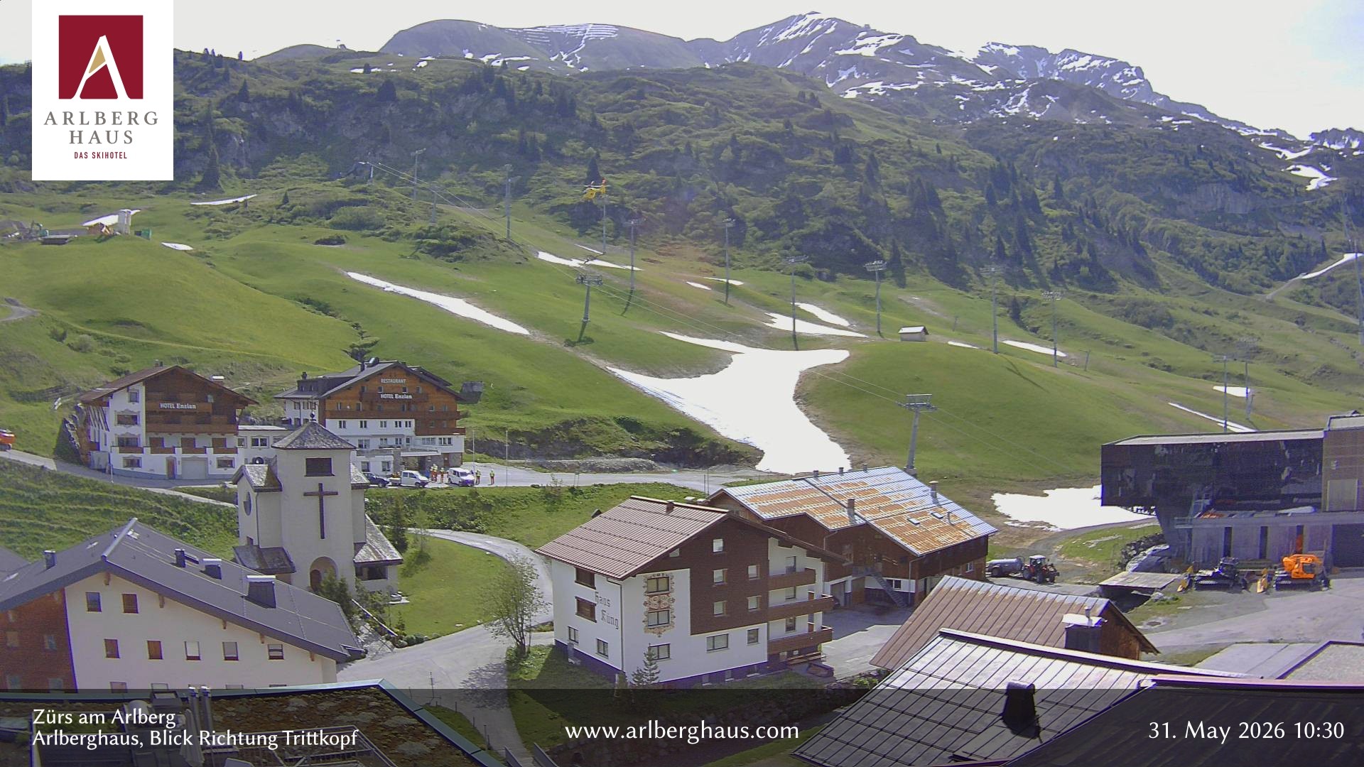 Archiv Foto Webcam Zürs: Hotel Arlberghaus