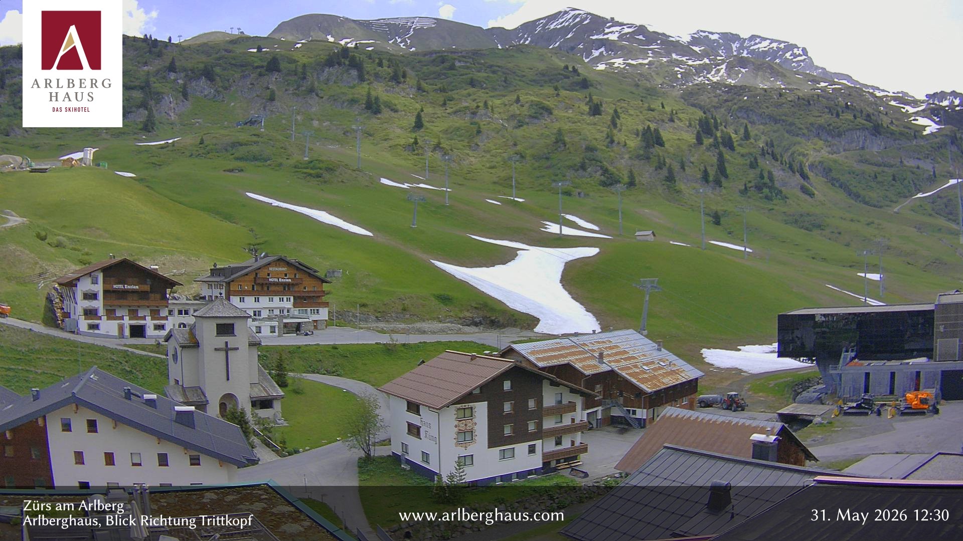 Archiv Foto Webcam Zürs: Hotel Arlberghaus