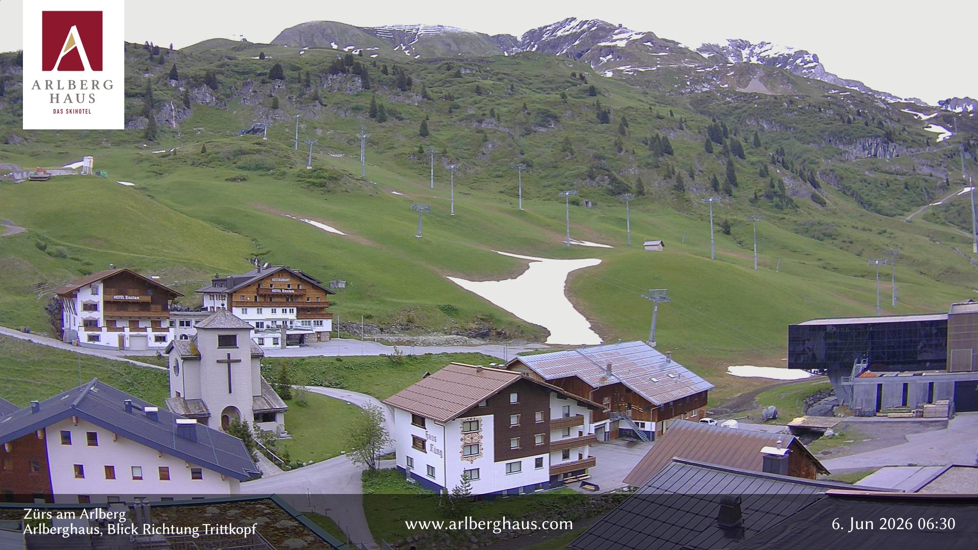 Archiv Foto Webcam Zürs: Hotel Arlberghaus
