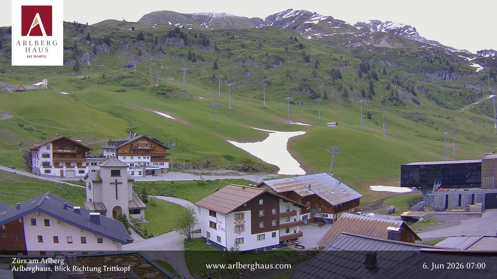 Archiv Foto Webcam Zürs: Hotel Arlberghaus