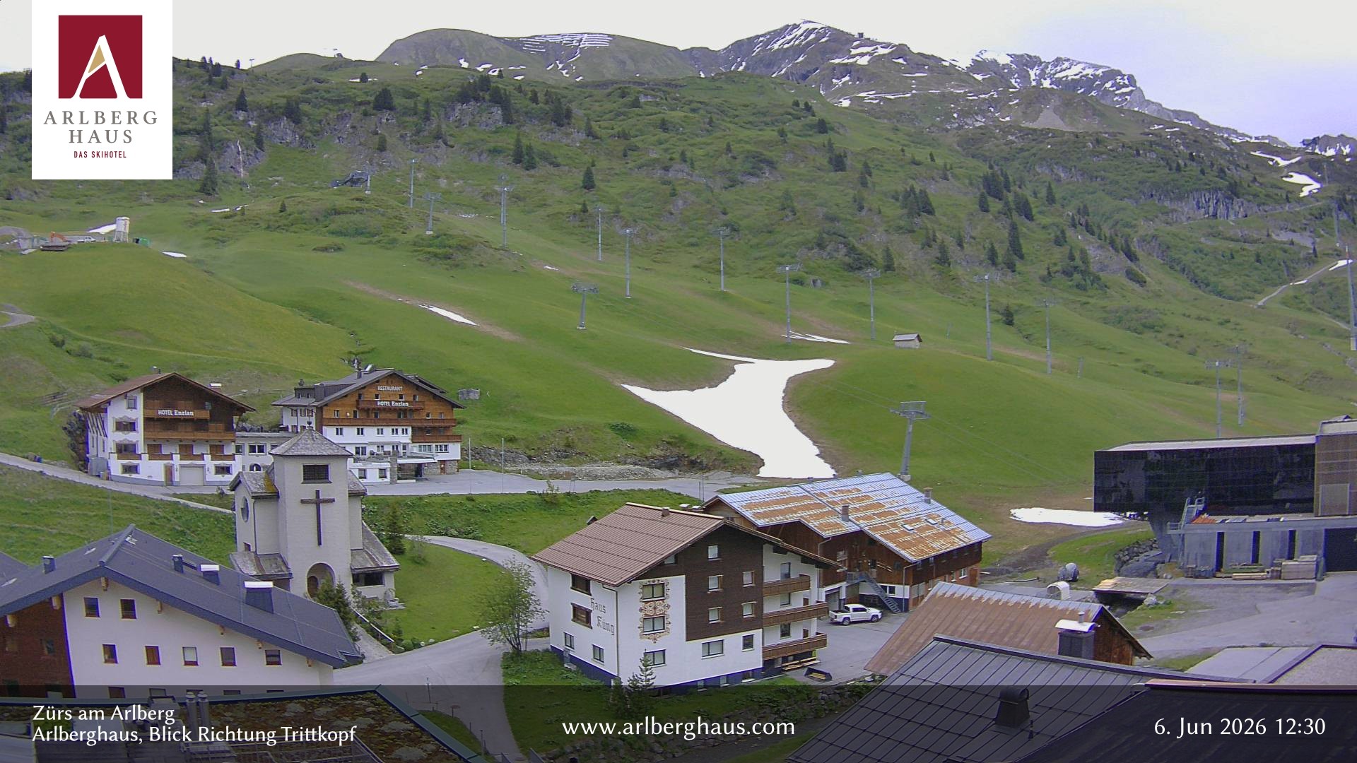Archiv Foto Webcam Zürs: Hotel Arlberghaus