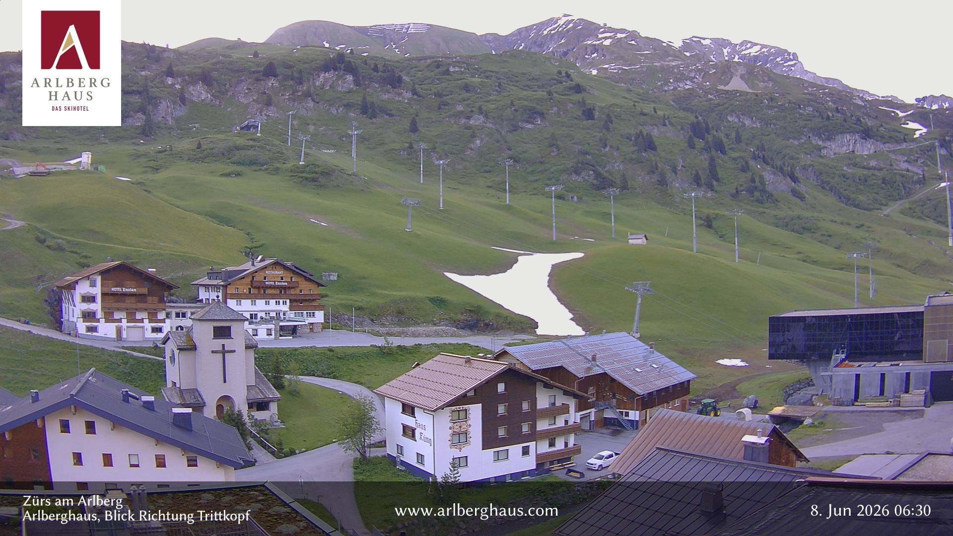 Archiv Foto Webcam Zürs: Hotel Arlberghaus