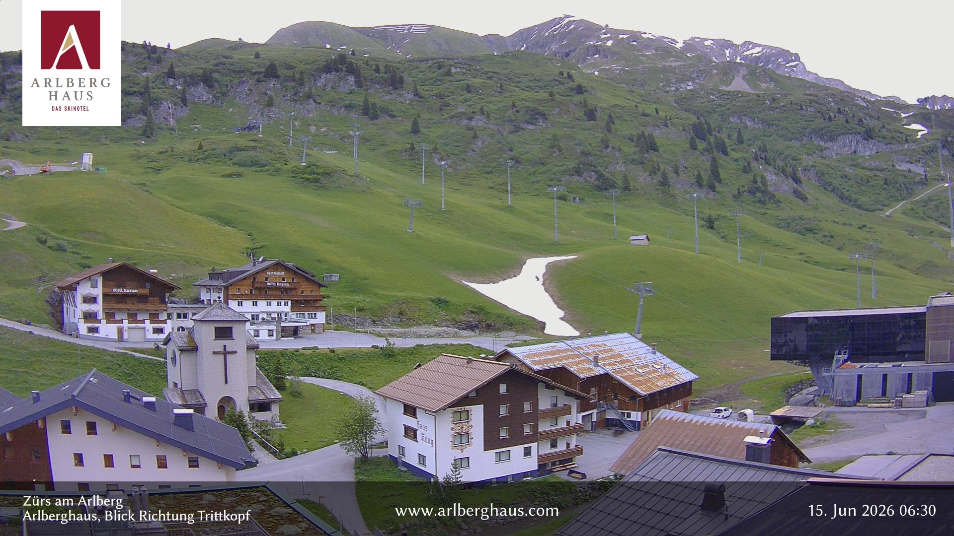 Archived image Webcam Arlberghaus at Zuers