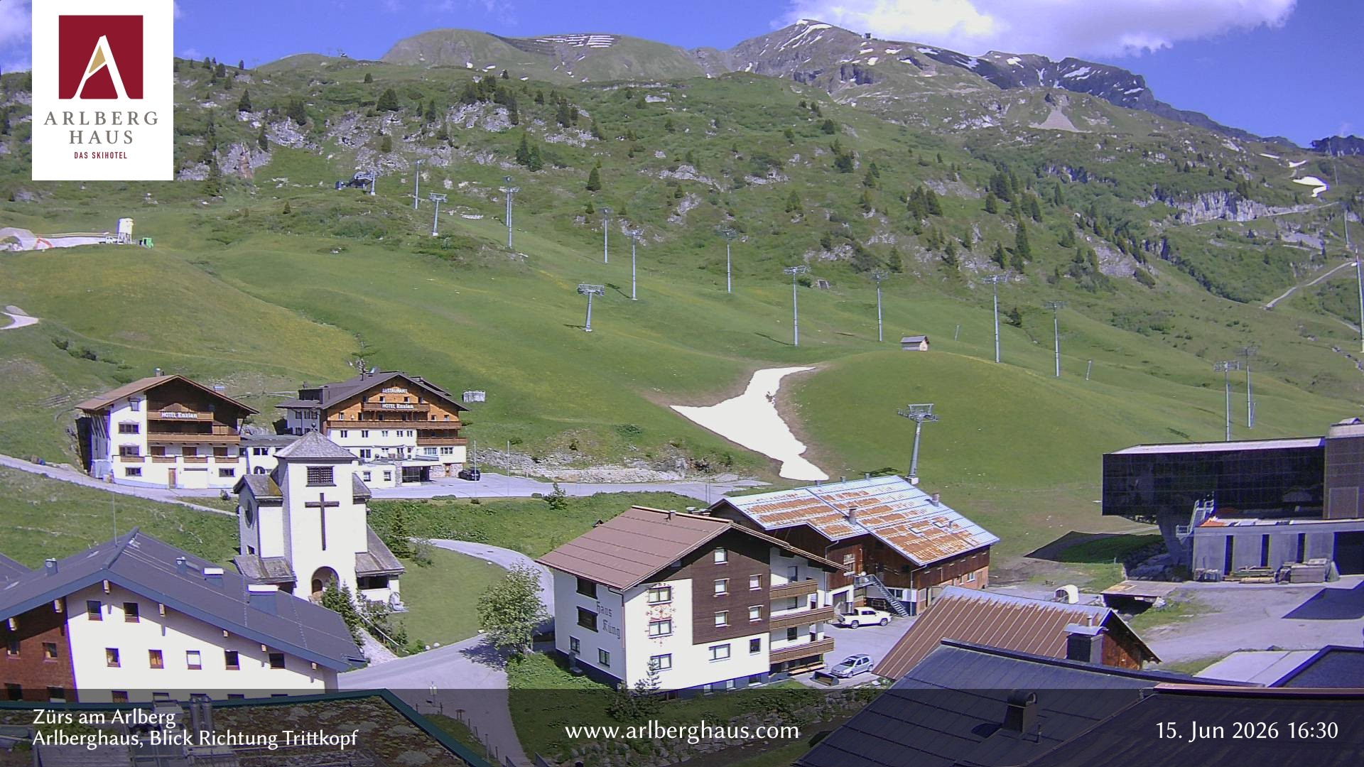 Archiv Foto Webcam Zürs: Hotel Arlberghaus