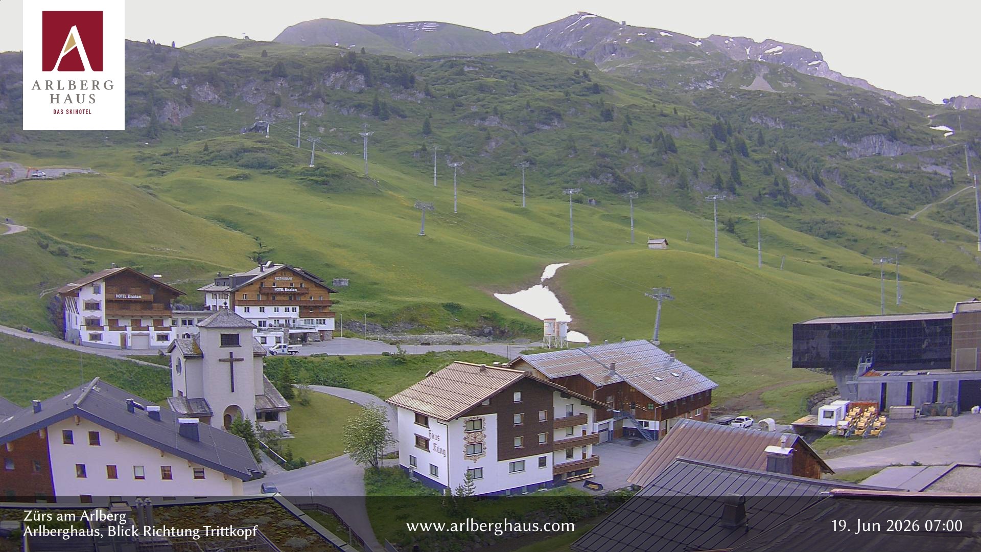 Archiv Foto Webcam Zürs: Hotel Arlberghaus