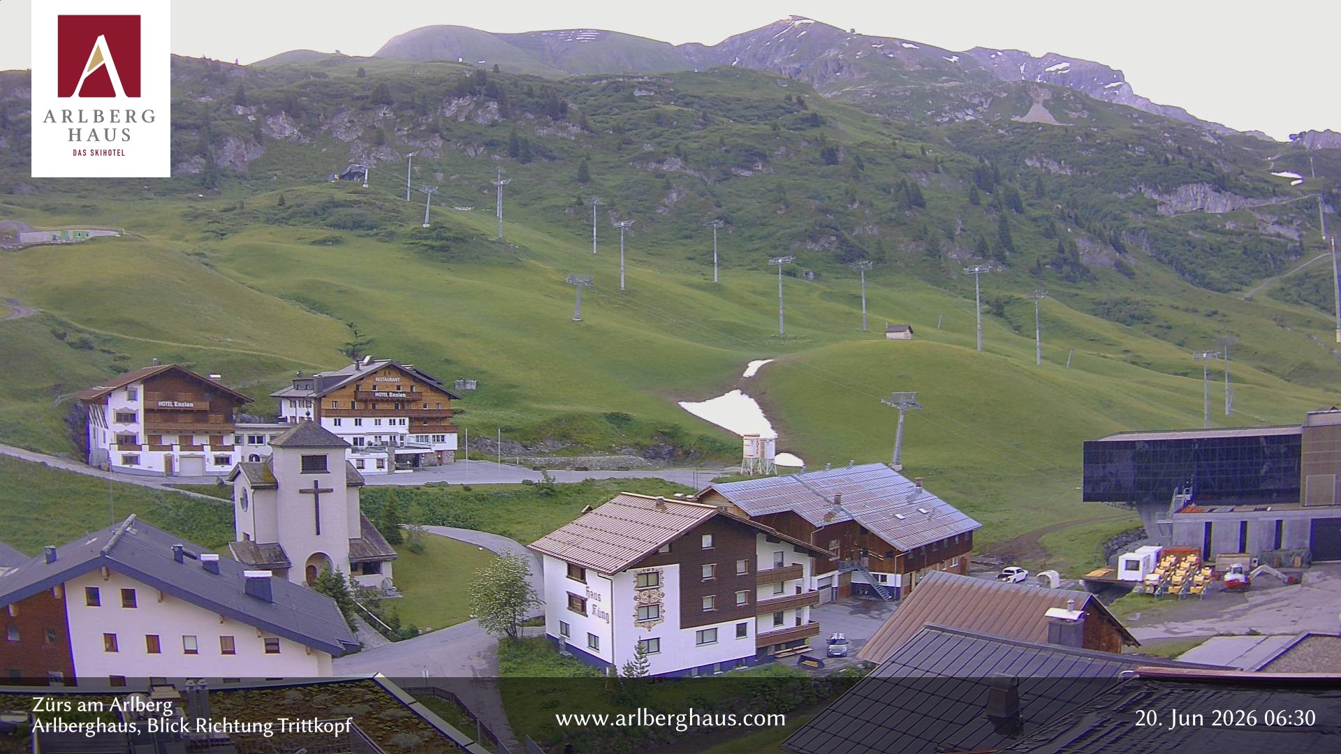 Archiv Foto Webcam Zürs: Hotel Arlberghaus