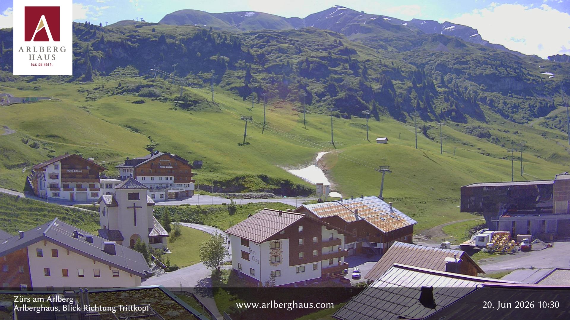 Archiv Foto Webcam Zürs: Hotel Arlberghaus