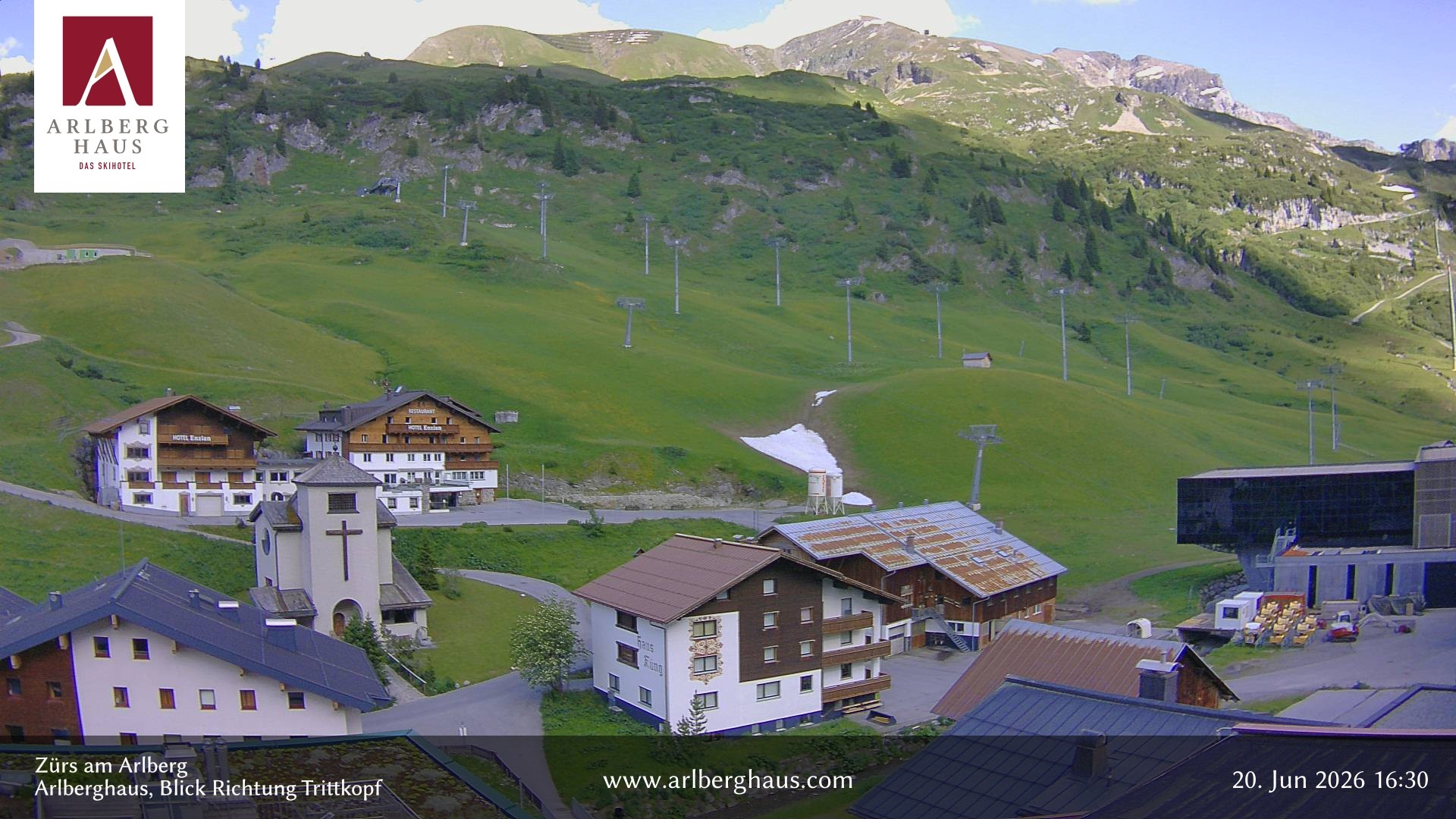 Archiv Foto Webcam Zürs: Hotel Arlberghaus