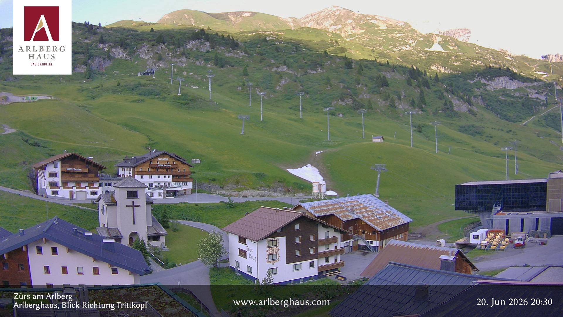 Archiv Foto Webcam Zürs: Hotel Arlberghaus