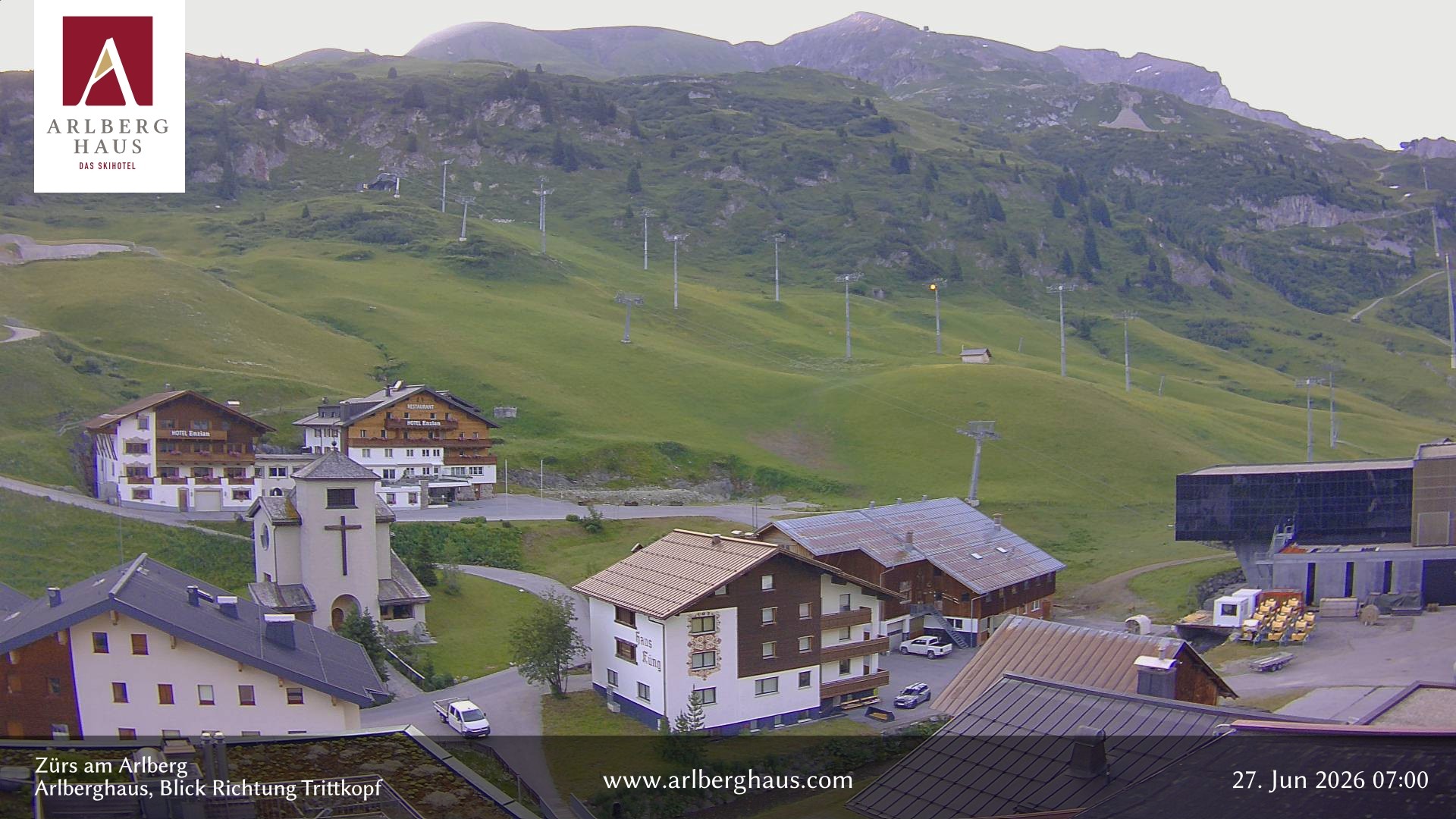 Archiv Foto Webcam Zürs: Hotel Arlberghaus