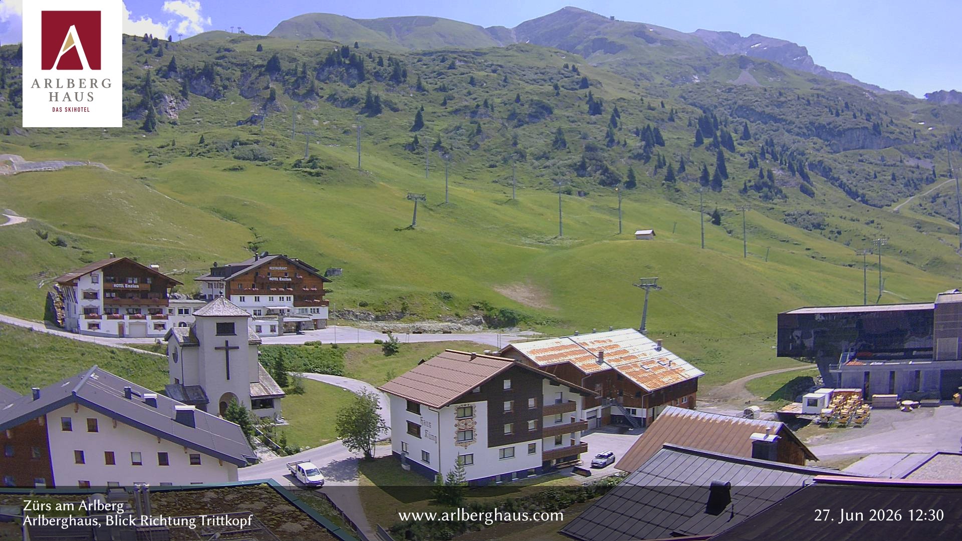 Archiv Foto Webcam Zürs: Hotel Arlberghaus