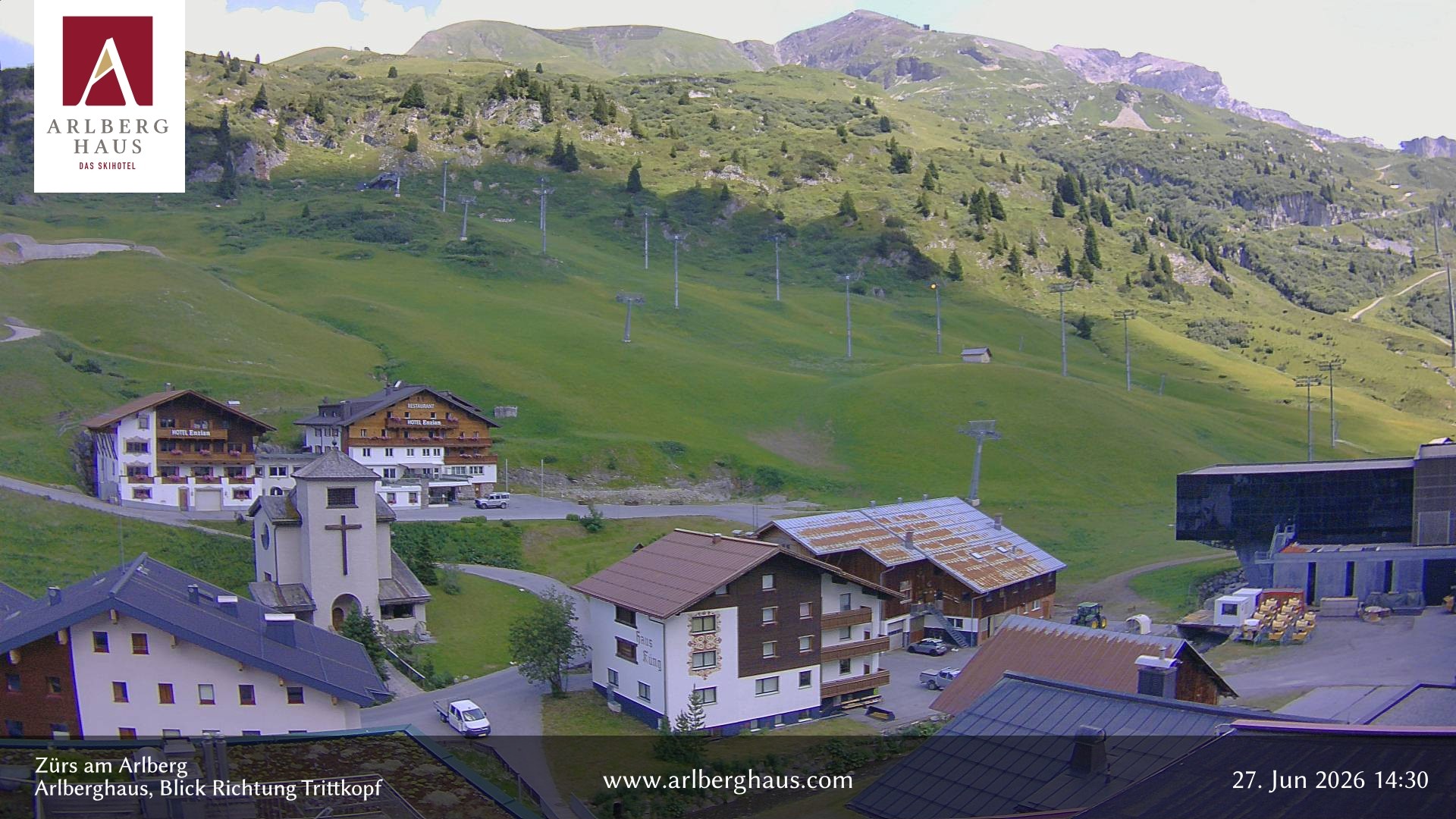 Archiv Foto Webcam Zürs: Hotel Arlberghaus