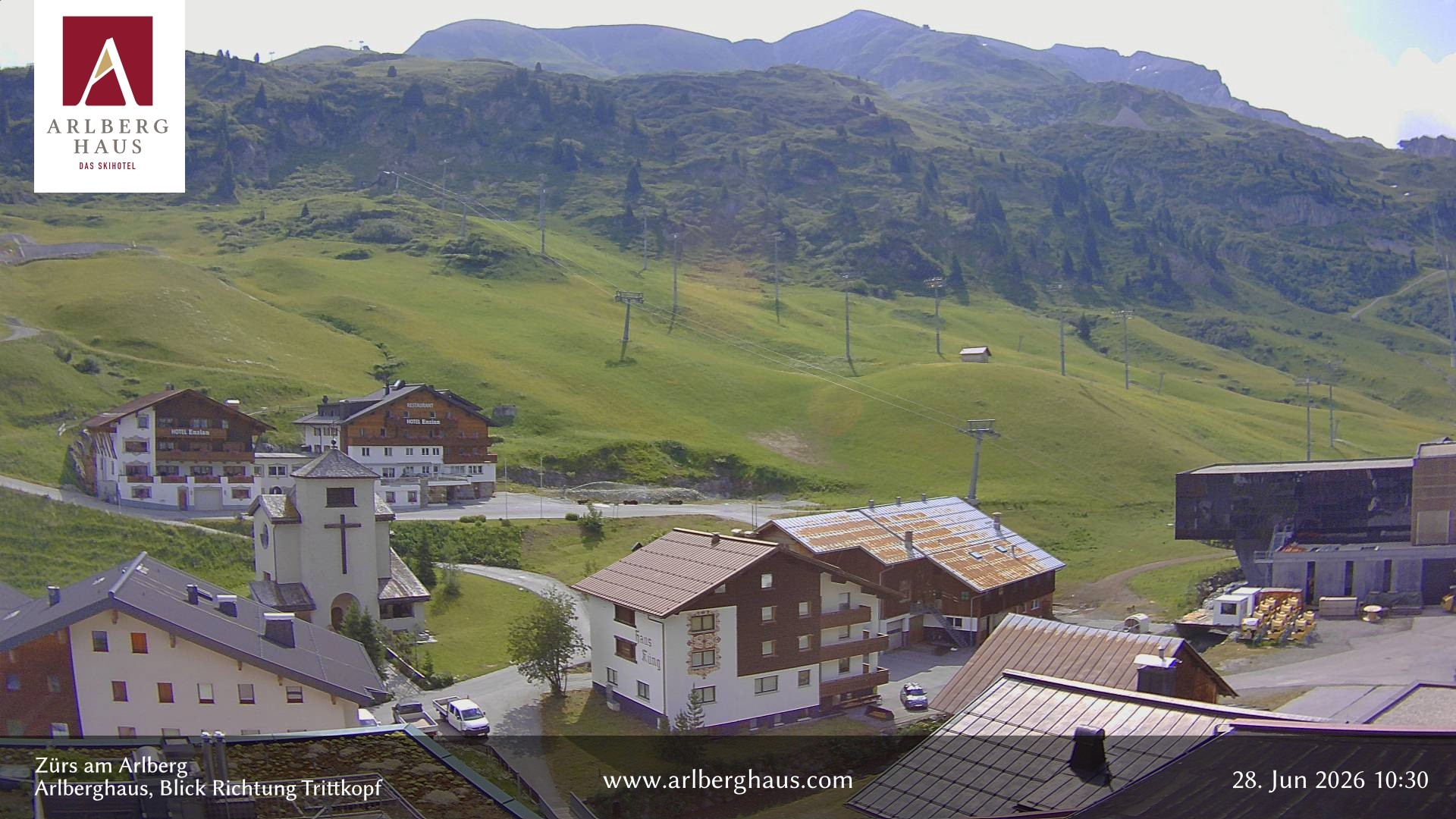 Archiv Foto Webcam Zürs: Hotel Arlberghaus
