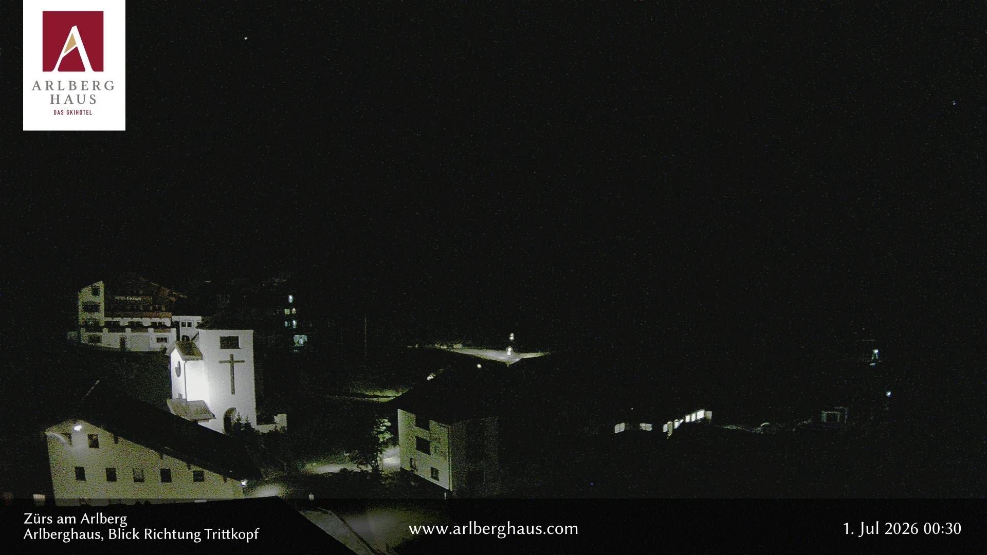Archiv Foto Webcam Zürs: Hotel Arlberghaus