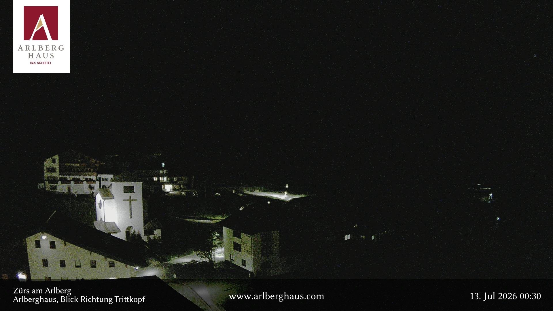 Archiv Foto Webcam Zürs: Hotel Arlberghaus