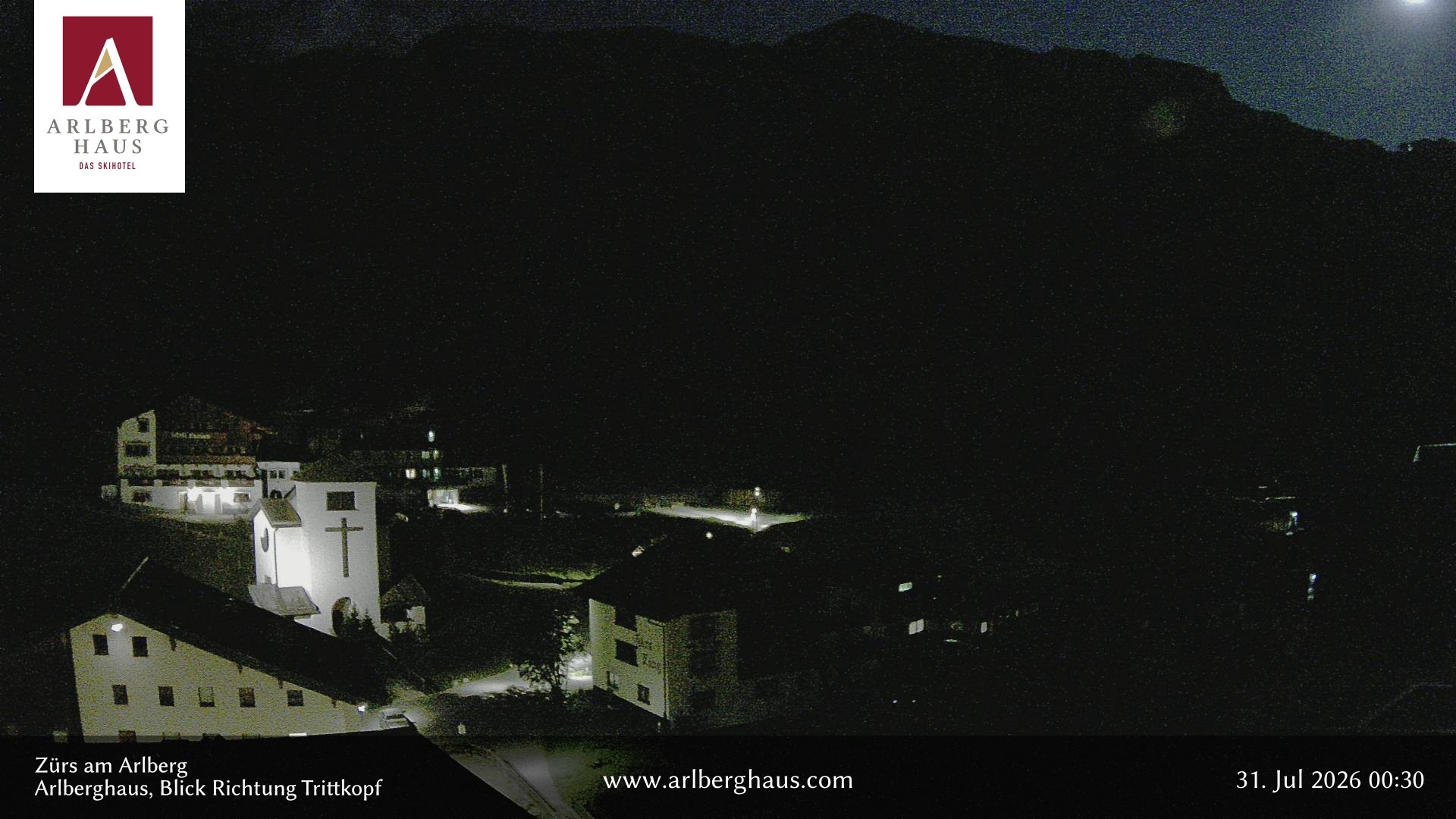 Archiv Foto Webcam Zürs: Hotel Arlberghaus