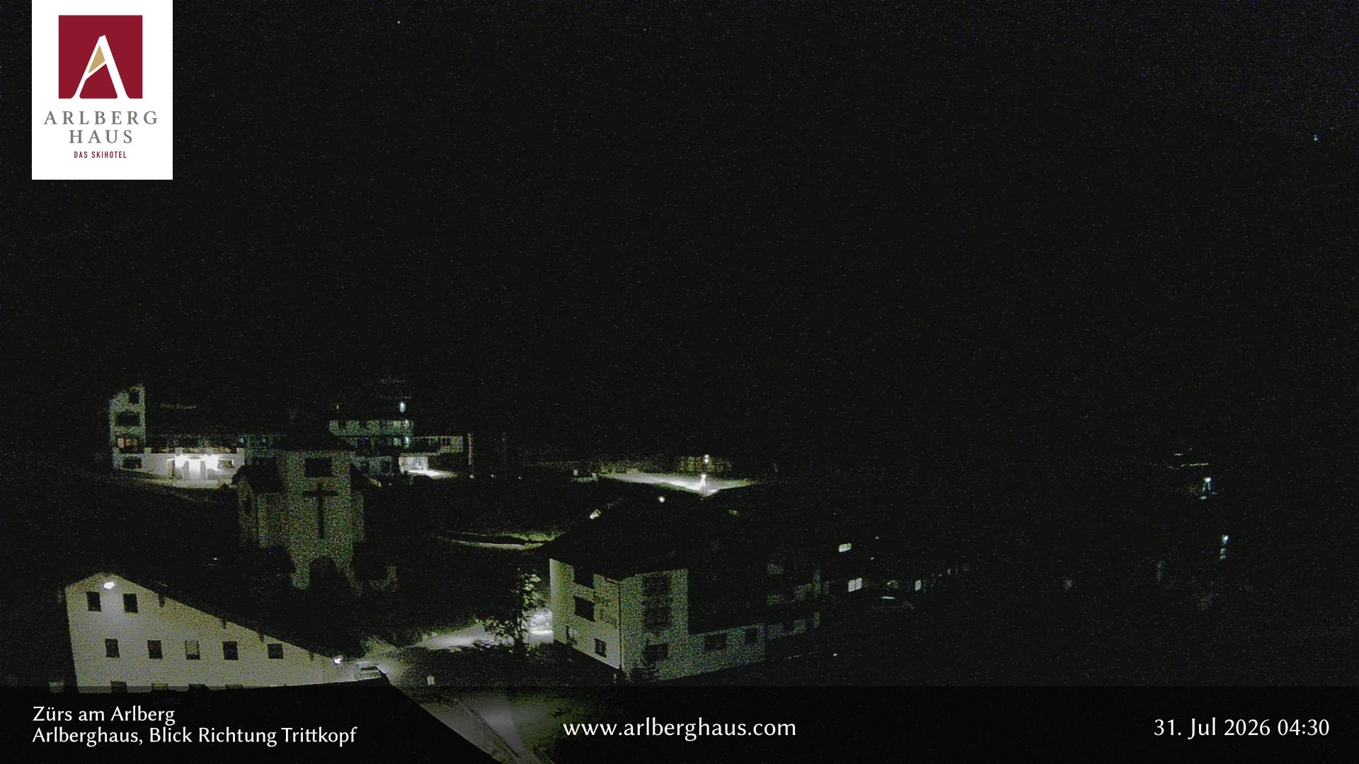 Archiv Foto Webcam Zürs: Hotel Arlberghaus
