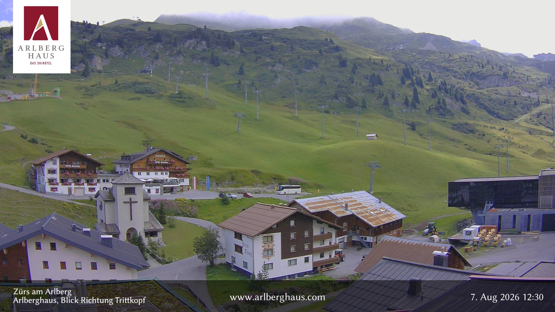 Archiv Foto Webcam Zürs: Hotel Arlberghaus