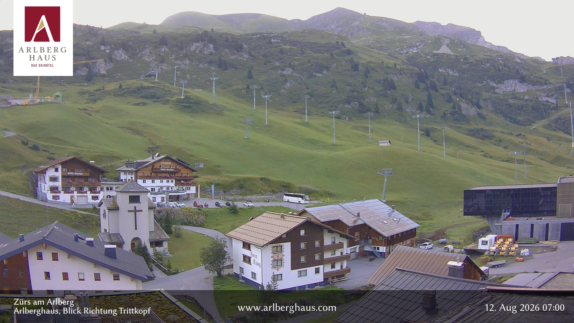 Archiv Foto Webcam Zürs: Hotel Arlberghaus